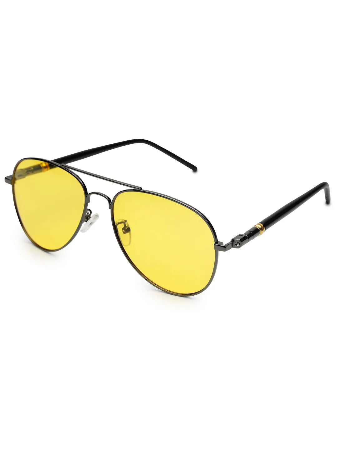 Vesper | Yellow Medium Full Rim Aviator Sunglasses for Men [Polarized]