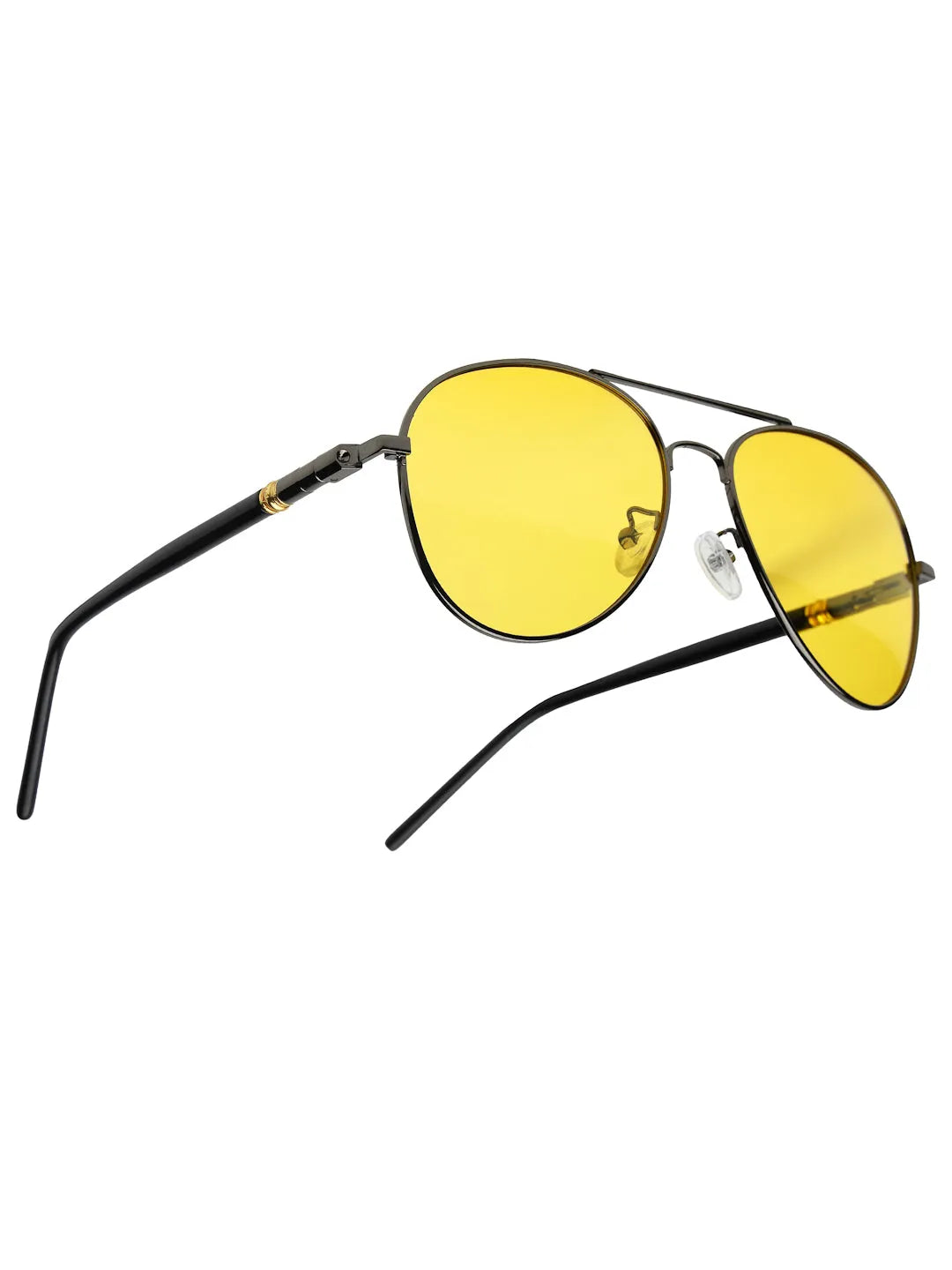 Vesper | Yellow Medium Full Rim Aviator Sunglasses for Men [Polarized]