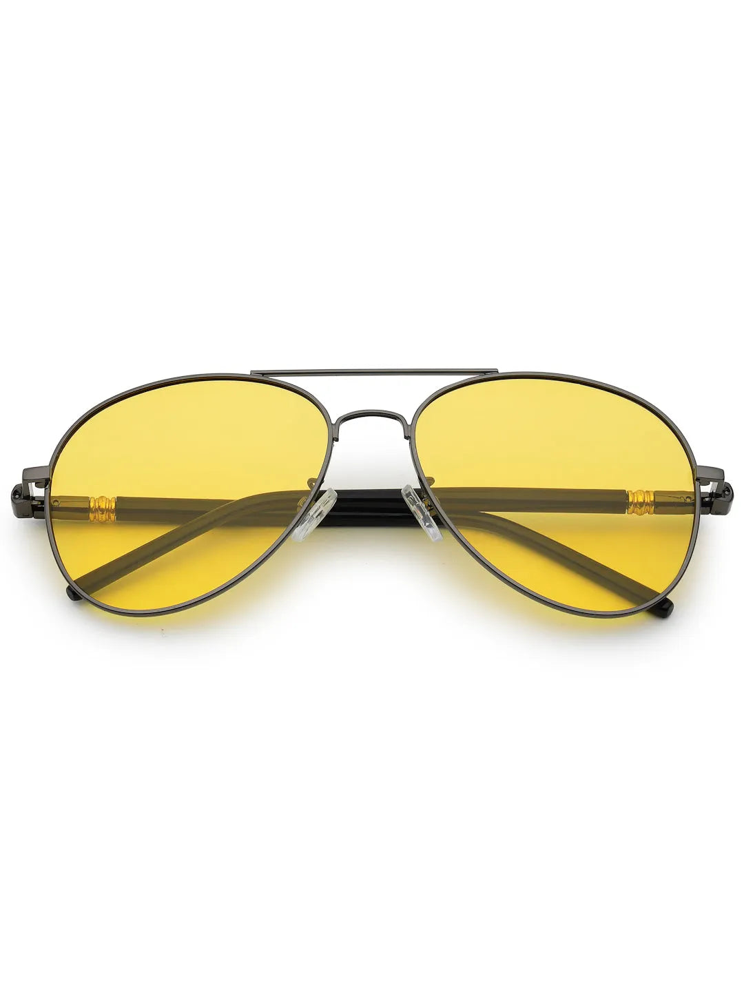 Vesper | Yellow Medium Full Rim Aviator Sunglasses for Men [Polarized]