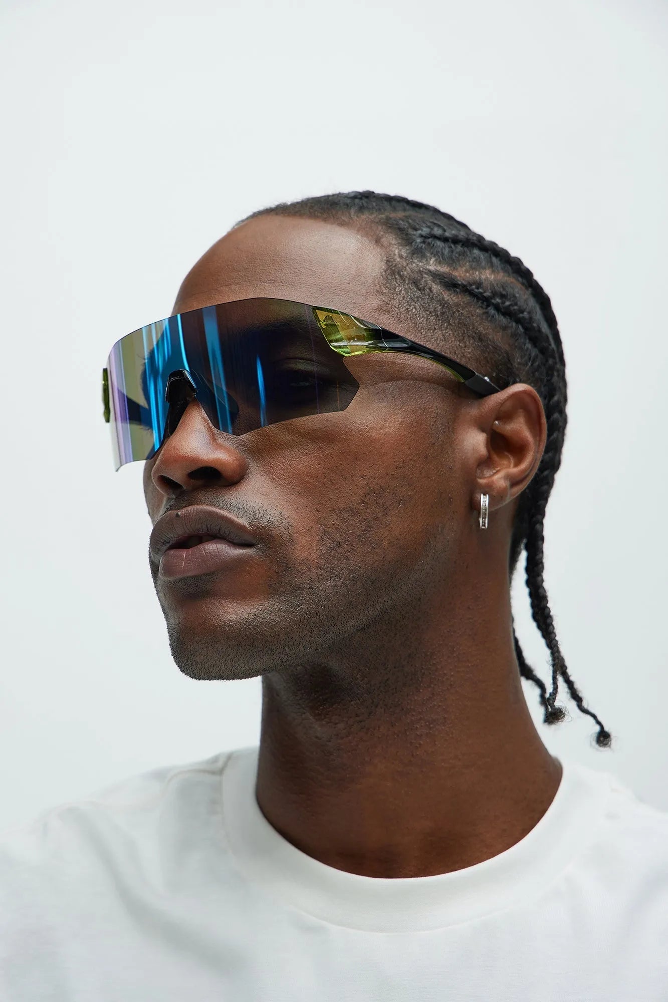 Hunters | Green Large Rim Less Shield Sports for Men & Women [UV-protected]