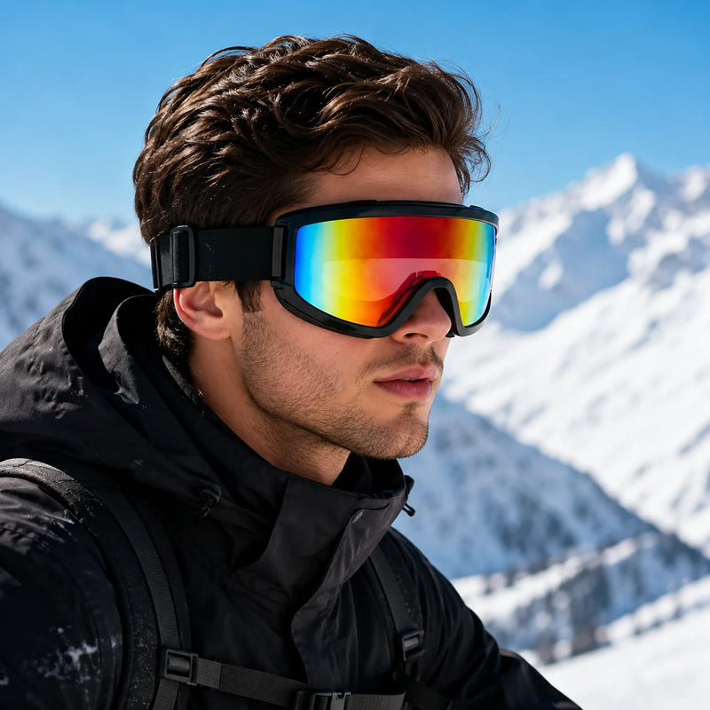 Ulyria | Multi Color-1 Free Size Full Rim Shield Sports Sunglasses for Men & Women [Air-Shield]