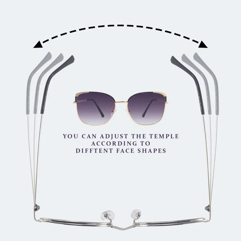 Velox | Purple Medium Full Rim Square Sunglasses for Women [UV-protected]