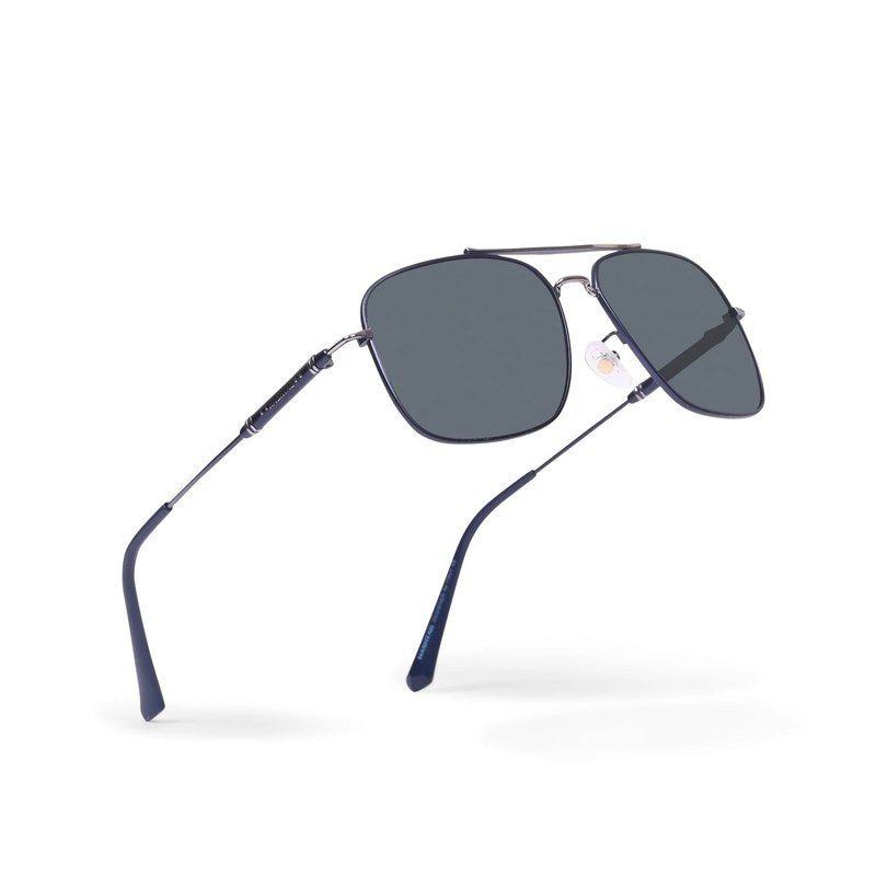 Unity Grey Medium Full Rim Square Sunglasses for Men & Women — Hashtag Eyewears