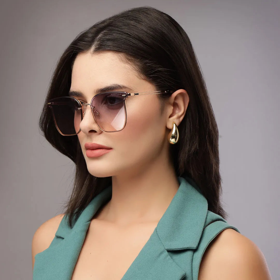 Arionis | Gradient L.Blue & Pink Oversized Full Rim Wayfarer Sunglasses for Women [UV-protected]