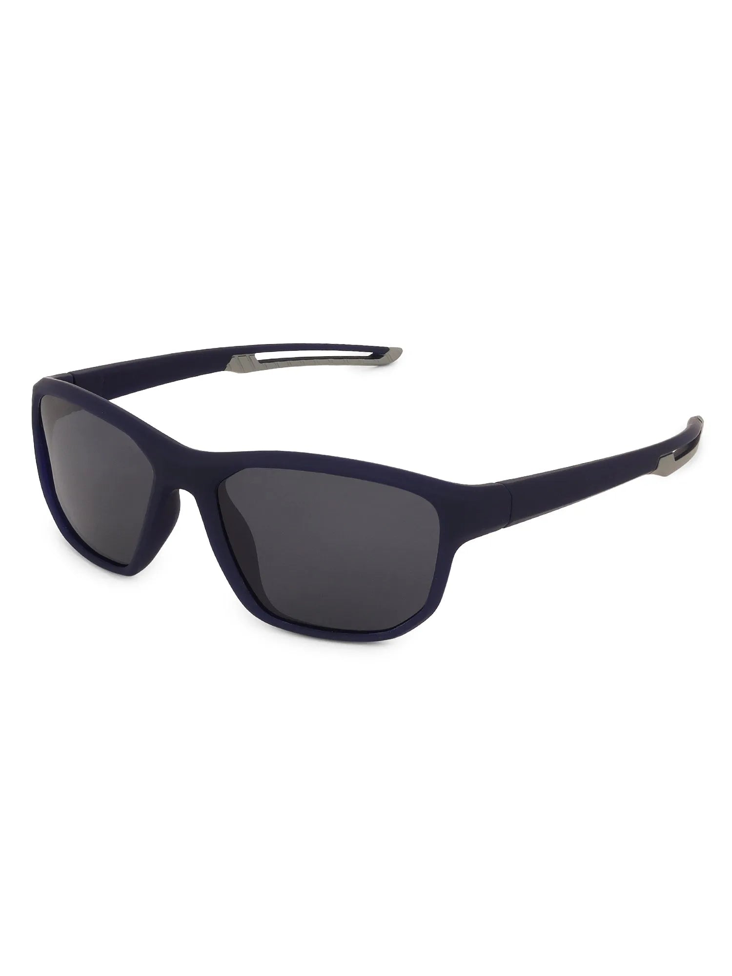 Ionium | Blue Large Full Rim Rectangle Sunglasses for Men [Polarized]