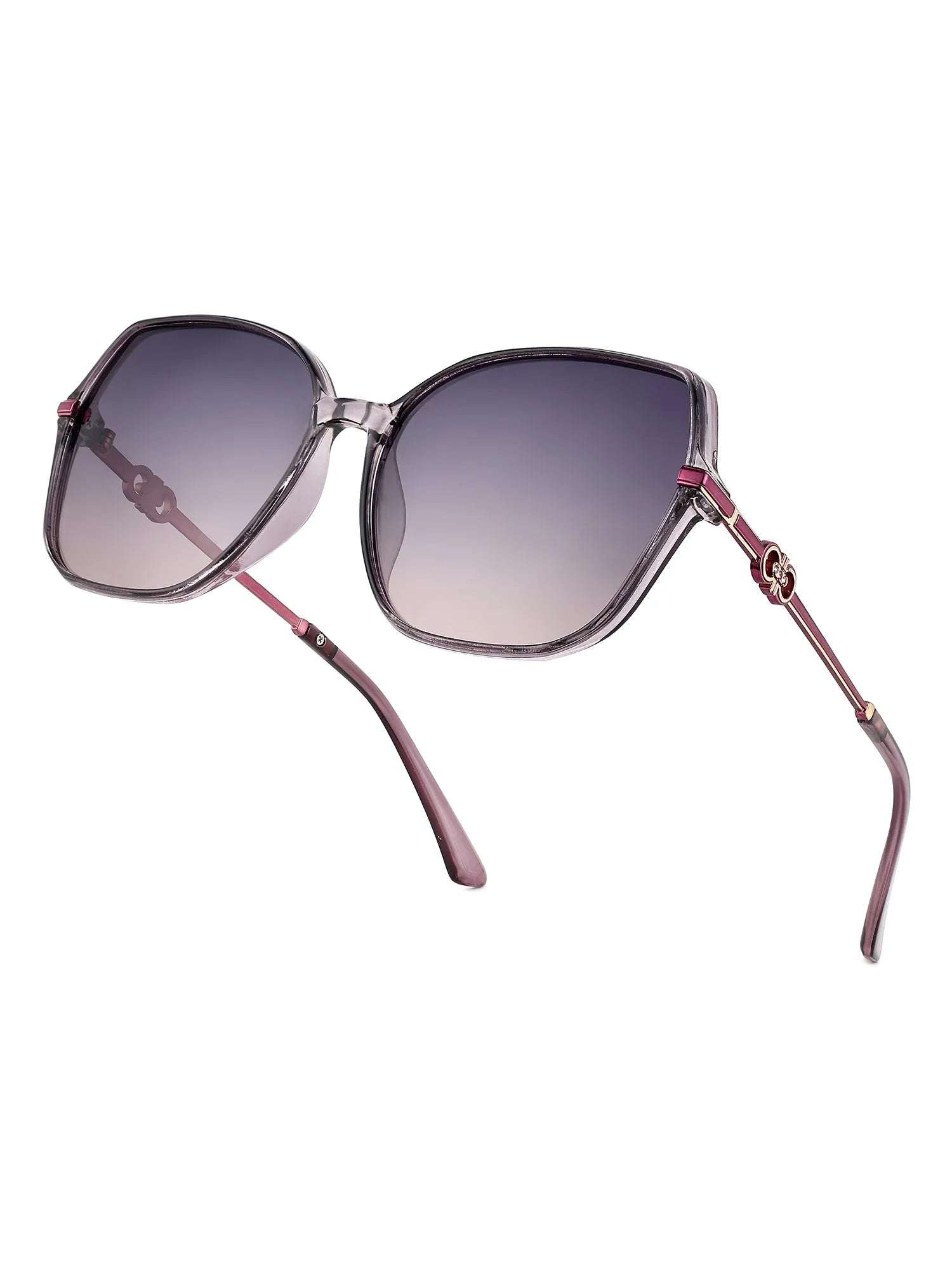 Sireon | Purple Large Full Rim Square Sunglasses for Women [Polarized]
