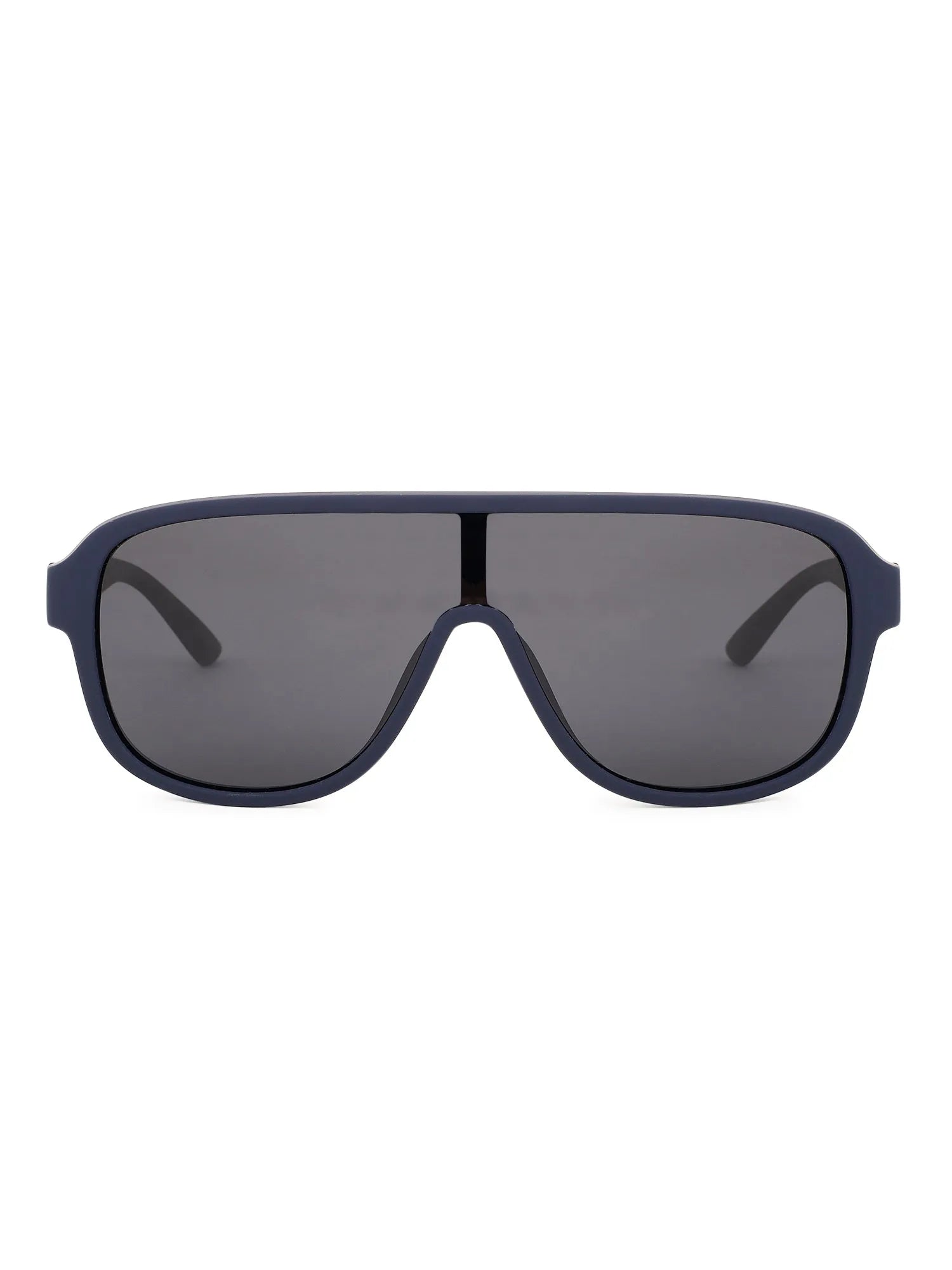 Quasor | Blue Extra-Large Full Rim Shield Sports for Men & Women [Polarized]