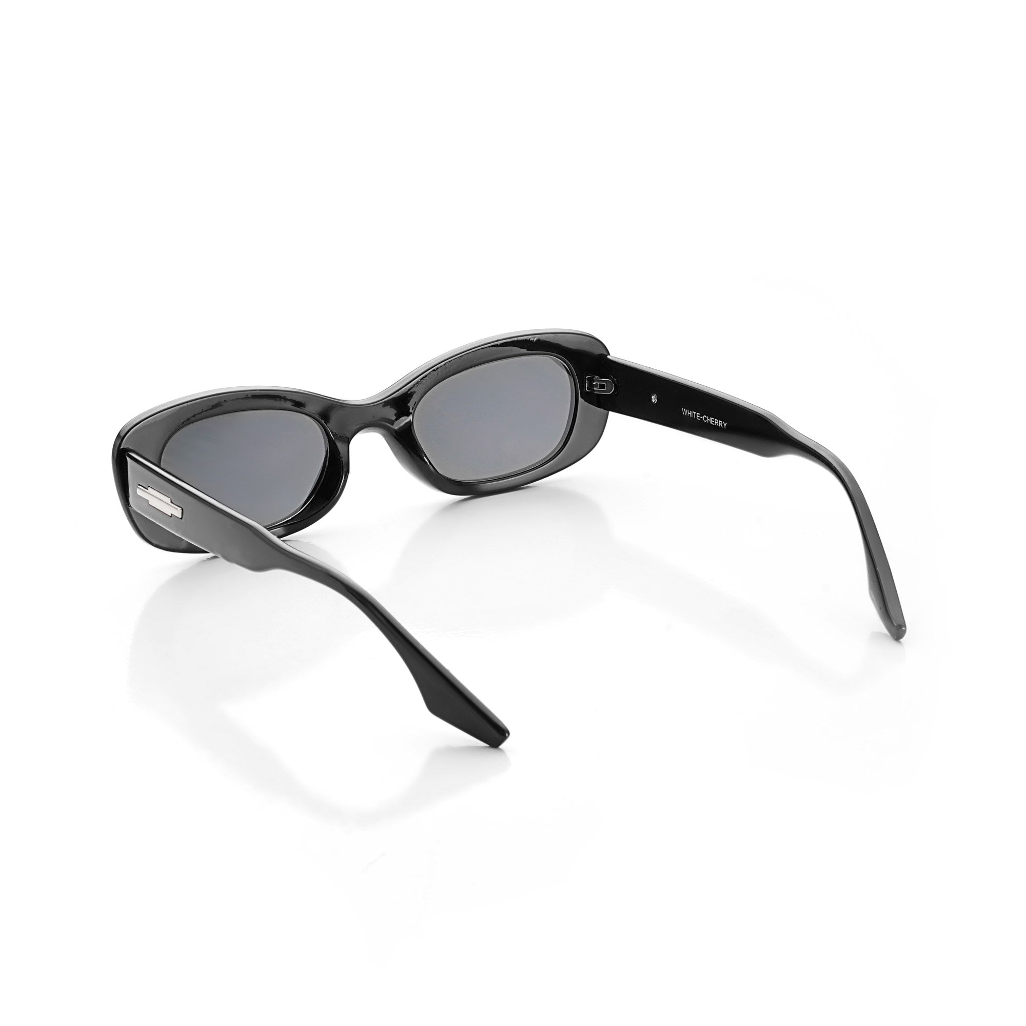 Aura | Black Medium Full Rim Oval Sunglasses for Men & Women [UV-protected]