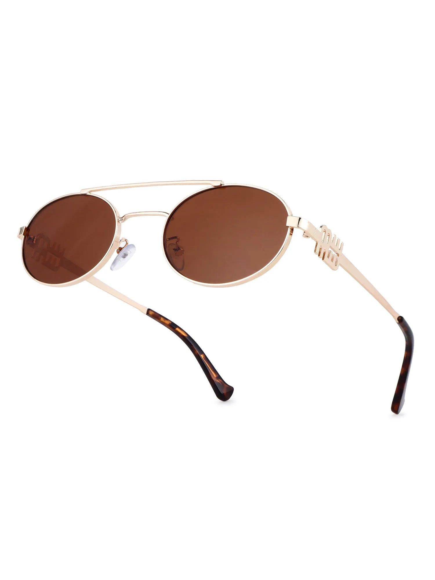 Stralium | Brown Large Full Rim Oval Sunglasses for Women [UV-protected]