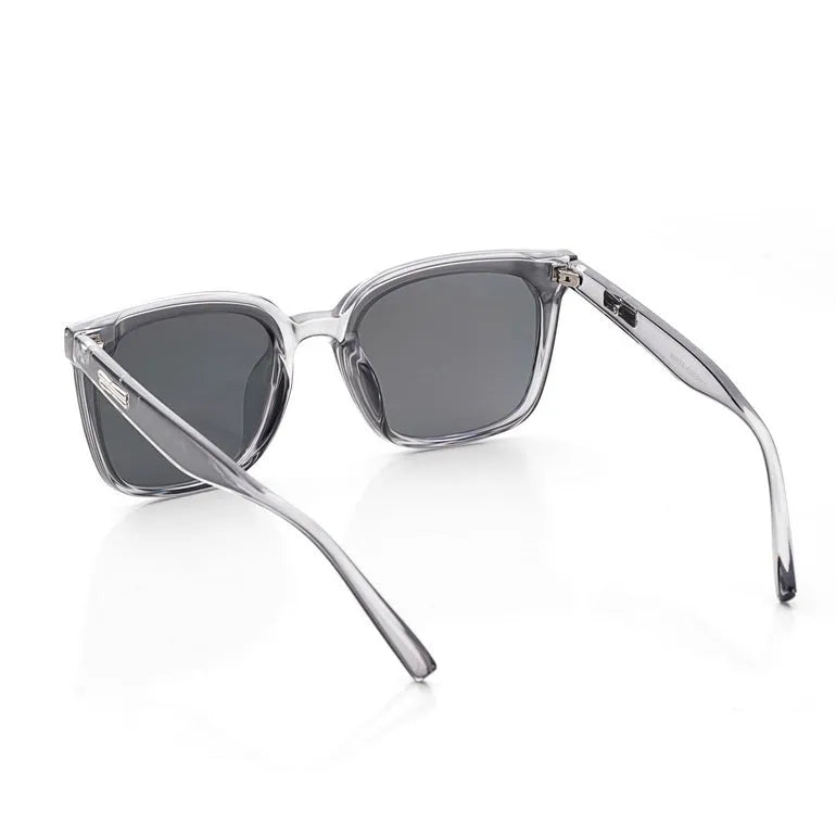 Lumor | Transparent-Grey Medium Full Rim Square Sunglasses for Women [UV-protected]