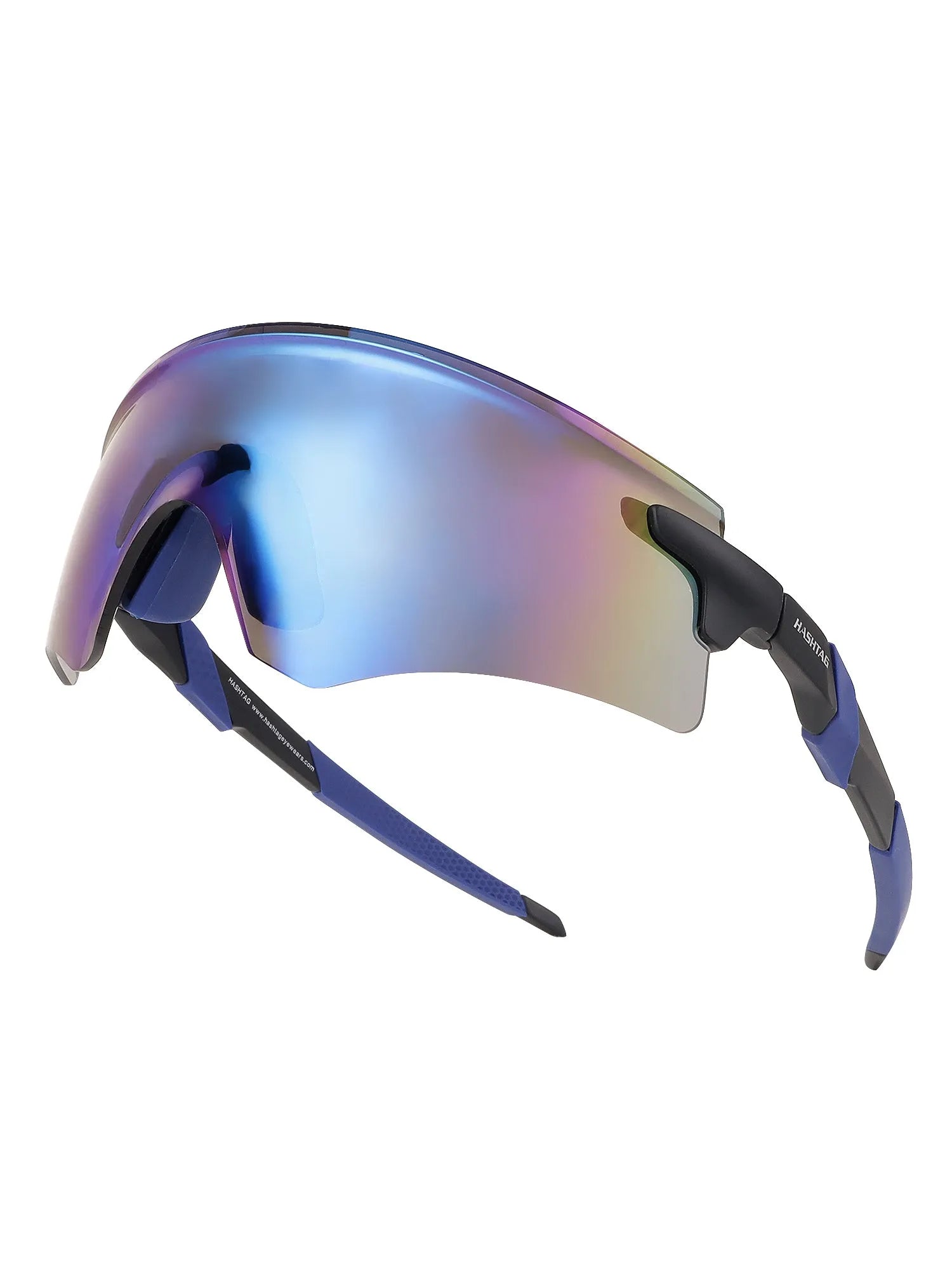 Drakion | Black Medium Rim Less Shield Sports Glasses for Men & Women [UV-protected]