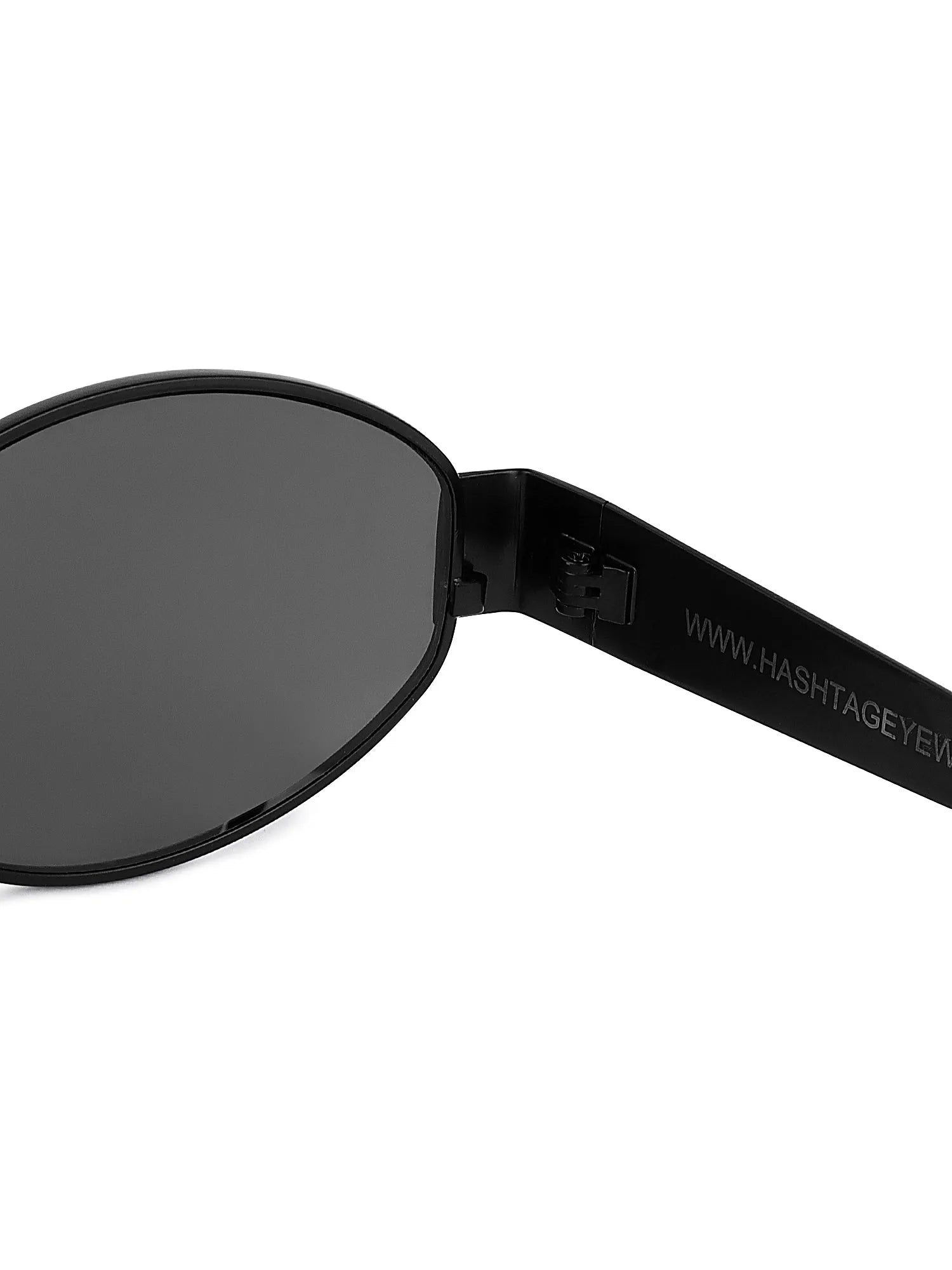 Fynora | Black Medium Full Rim Oval Sunglasses for Women [UV-protected]