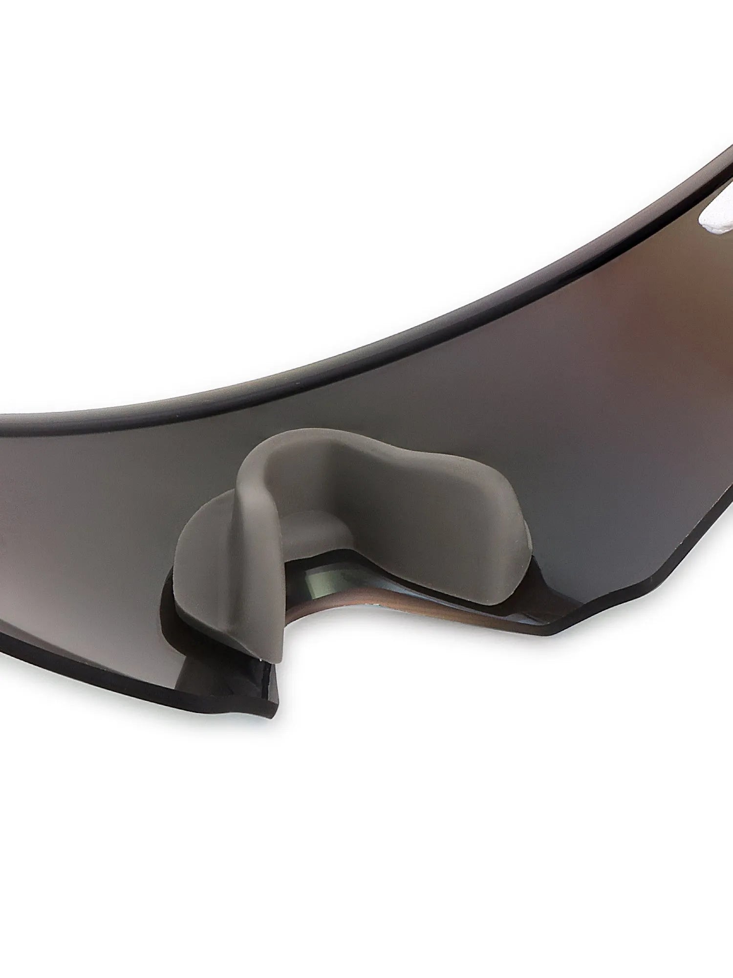 Drakion | White Medium Rim Less Shield Sports Glasses for Men & Women [UV-protected]
