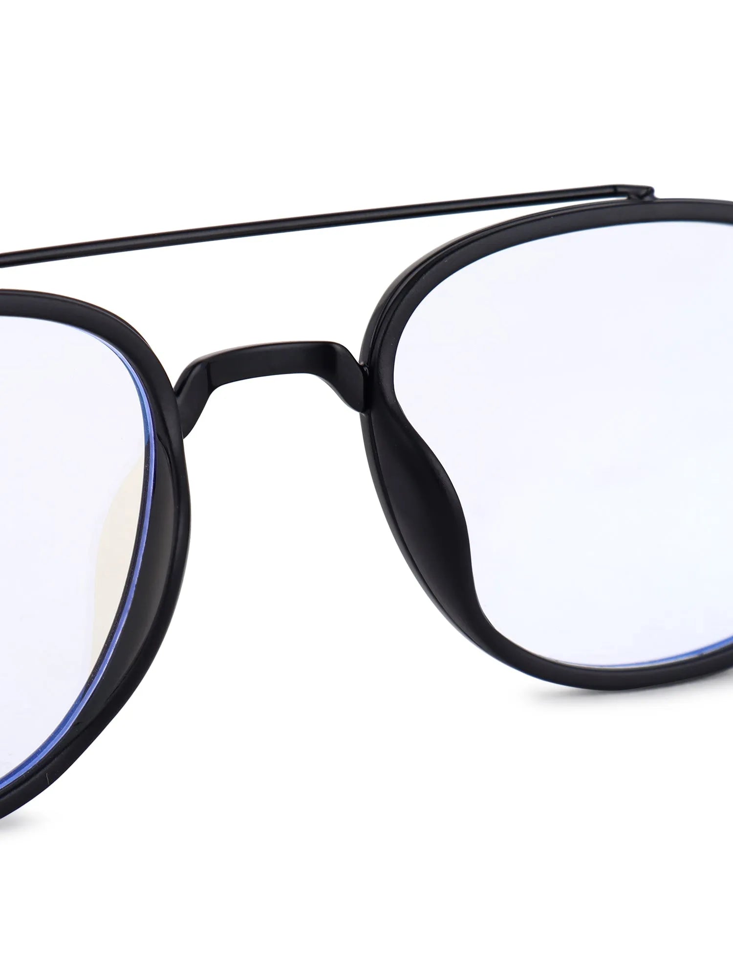 Grexar | Black Medium Full Rim Square Clip-on for Men & Women [UV-protected]
