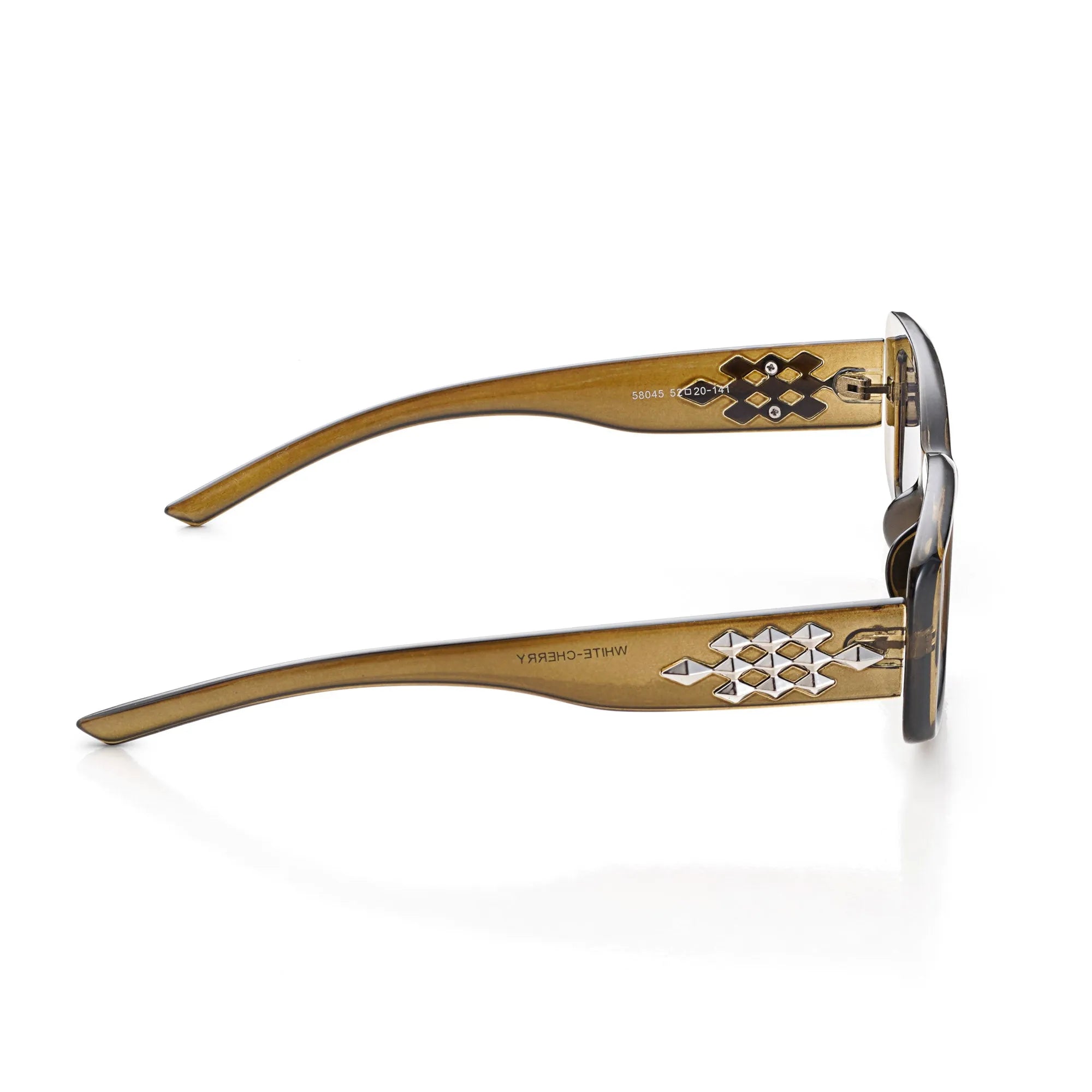 Vynor | Transparent-Green Medium Full Rim Square Sunglasses for Men & Women [UV-protected] HASHTAG X WHITECHERRY