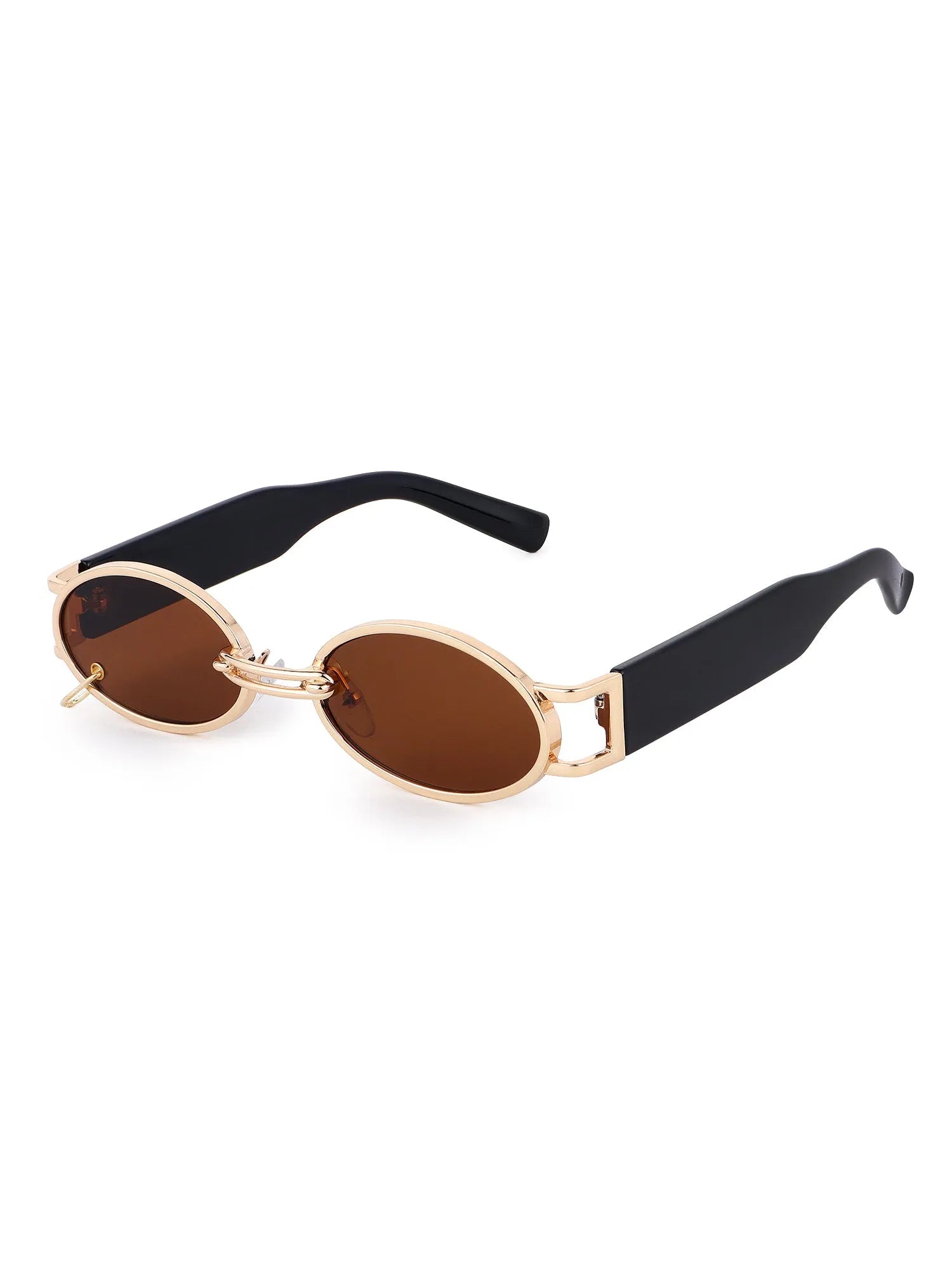 Darkion | Brown Medium Full Rim Oval Sunglasses for Women [UV-protected]