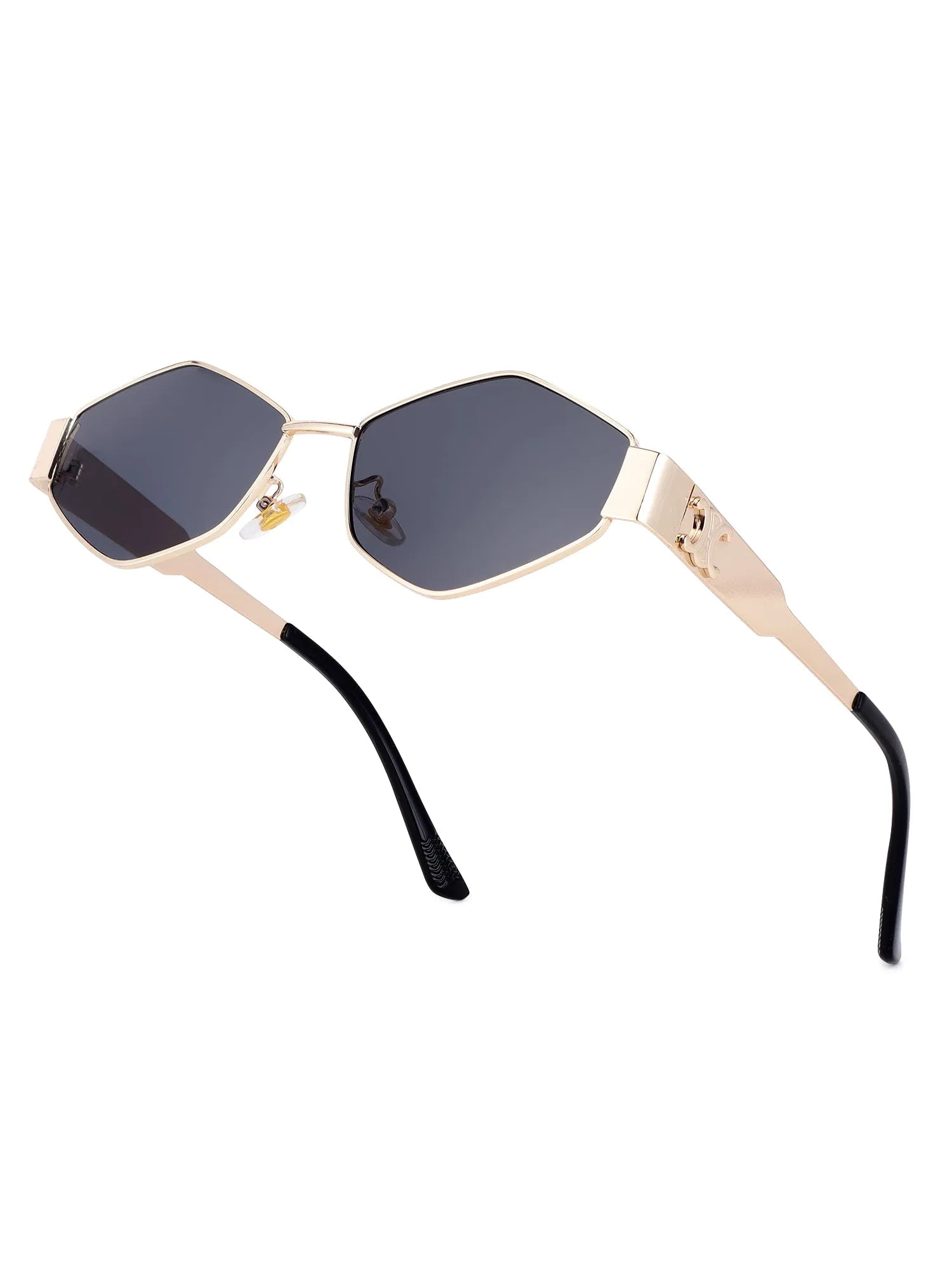 Exarion | Grey Large Full Rim Diamond Sunglasses for Women [UV-protected]