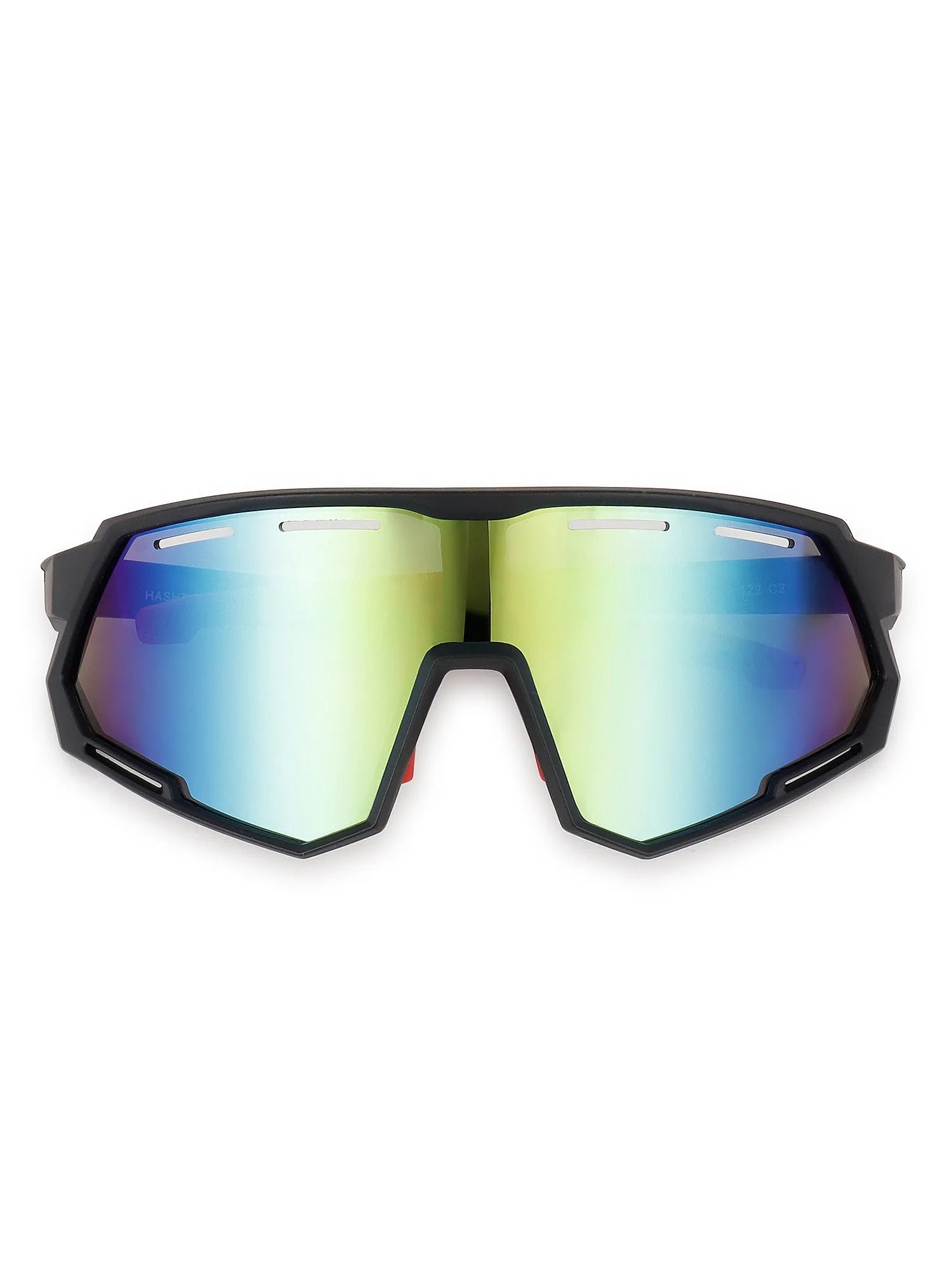 Myrion | Black Medium Full Rim Shield Sports for Men & Women [UV-protected]