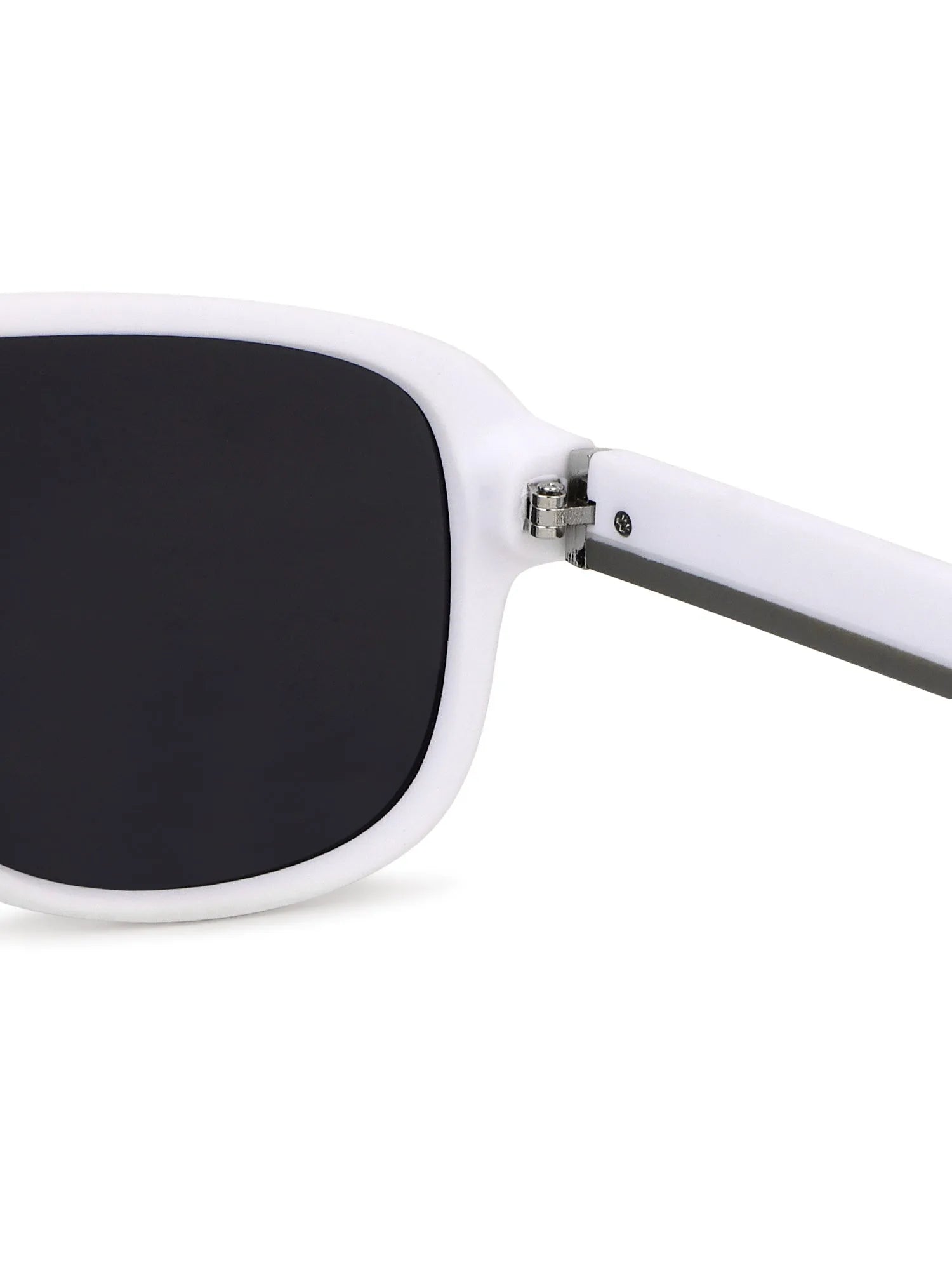 Quasor | White Extra-Large Full Rim Shield Sports for Men & Women [Polarized]