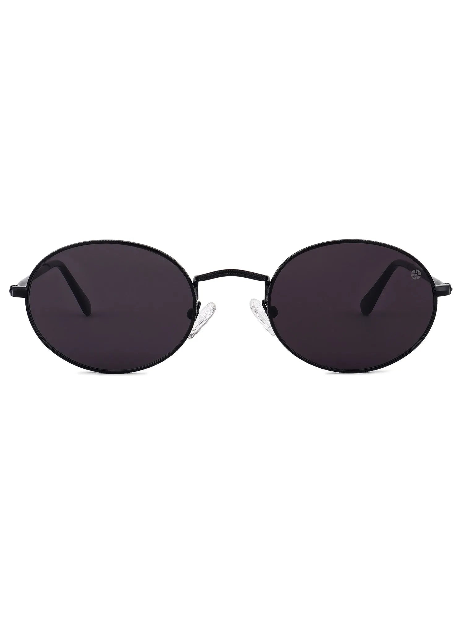 Nimbra | Black Small Full Rim Oval Sunglasses for Women [UV-protected]