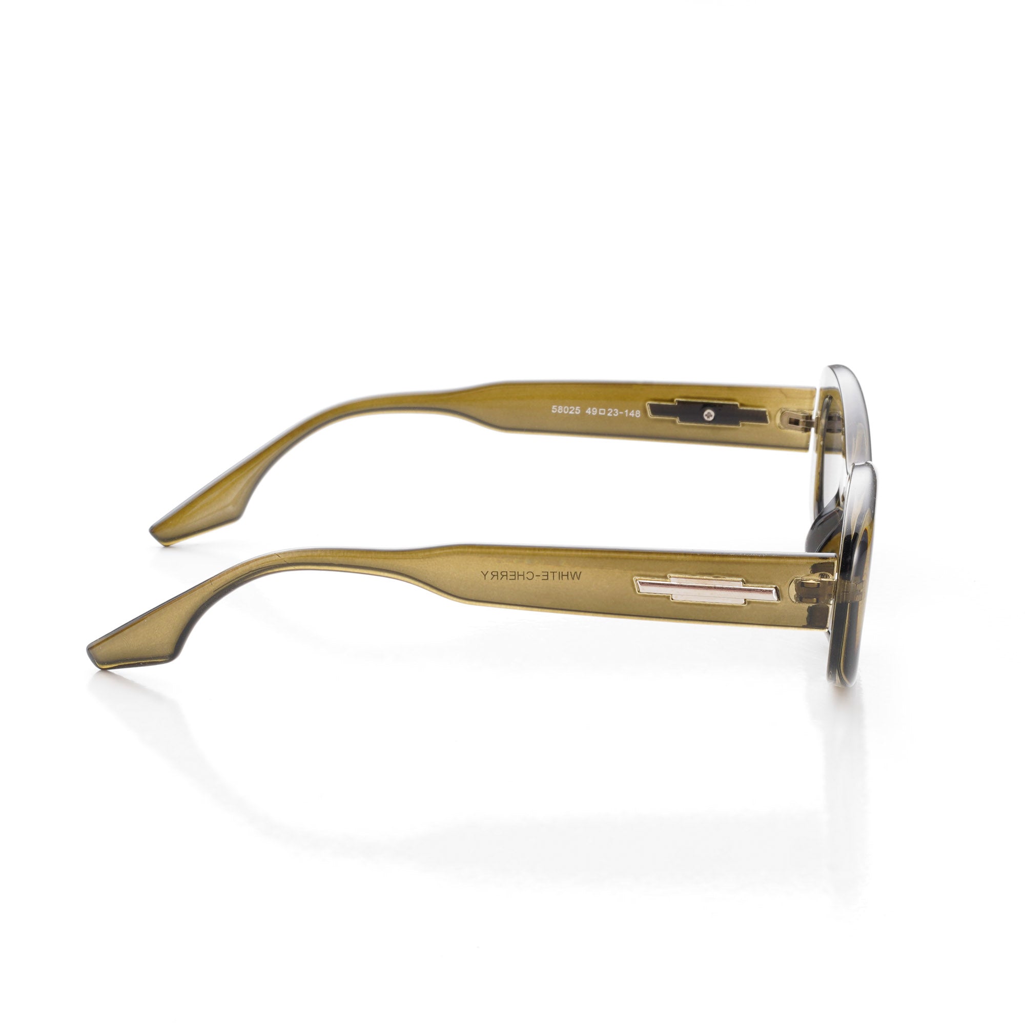 Aura | Transparent-Green Medium Full Rim Oval Sunglasses for Men & Women [UV-protected]