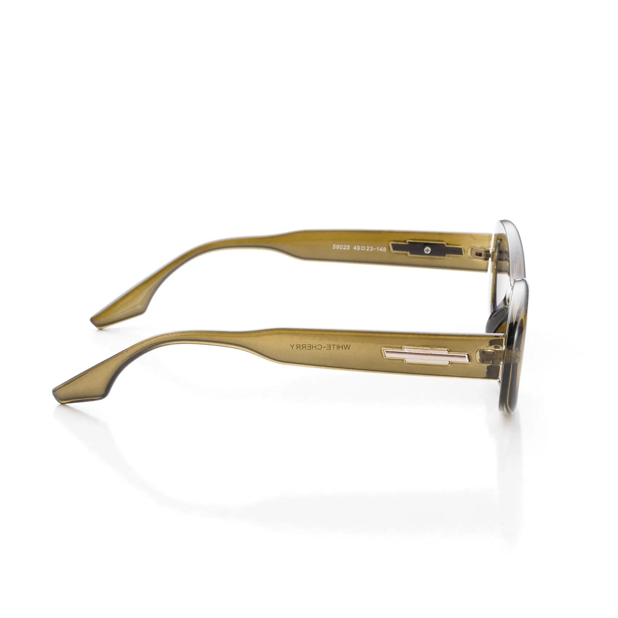 Aura | Transparent-Green Medium Full Rim Oval Sunglasses for Men & Women [UV-protected] HASHTAG X WHITECHERRY