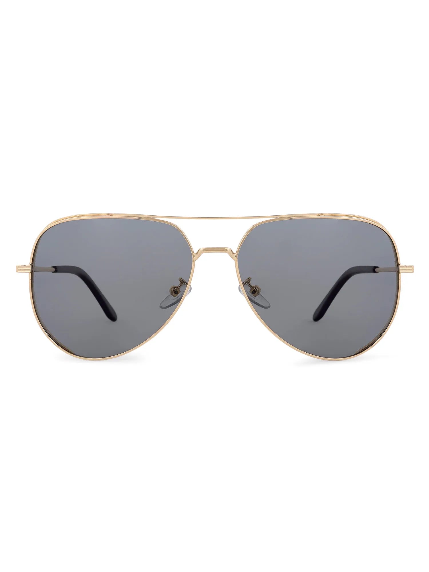 Crythra | Grey Large Full Rim Aviator Sunglasses for Men [Polarized]