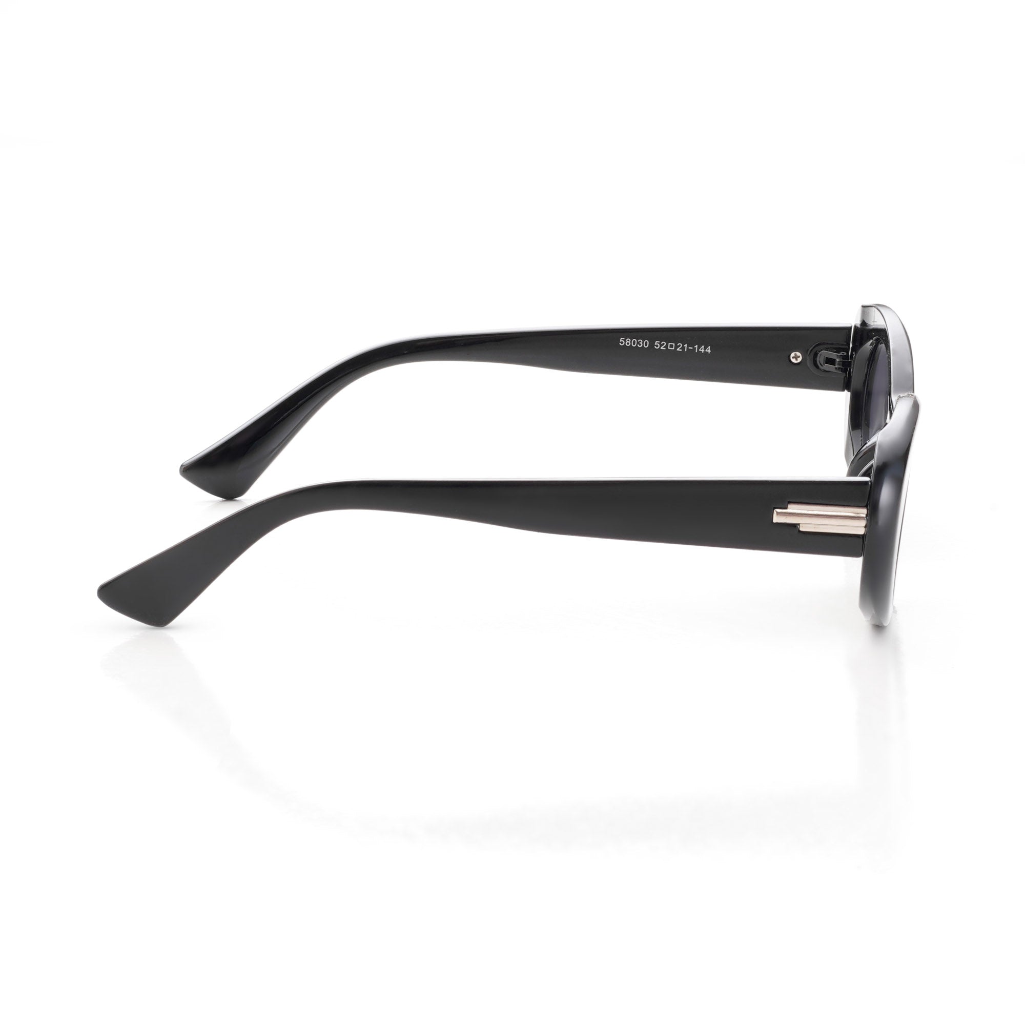 Thunderx | Black Medium Full Rim Oval Sunglasses for Women [UV-protected]