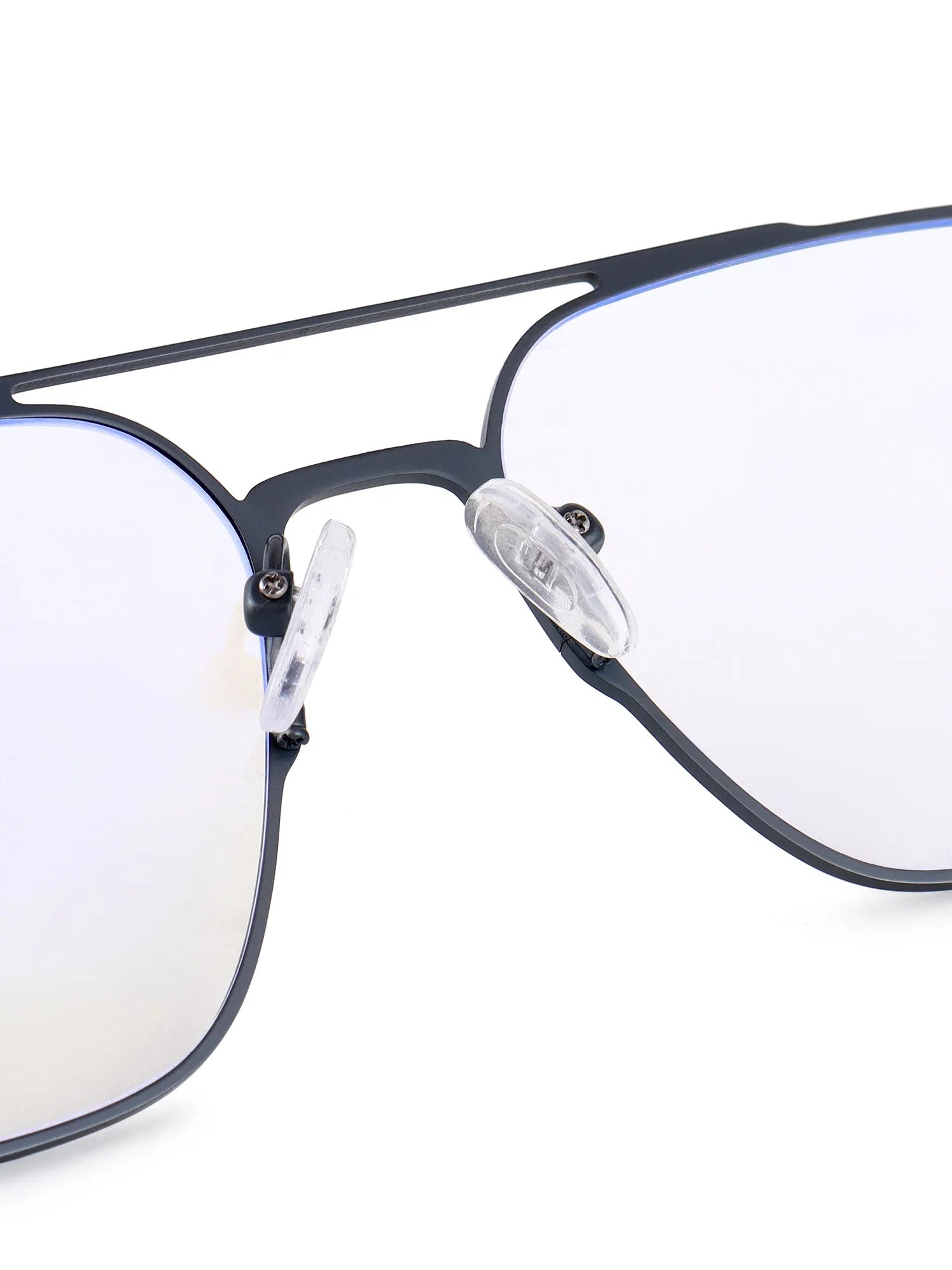 Baelora | Grey Large Full Rim Rectangle Clip-on for Men & Women [UV-protected]