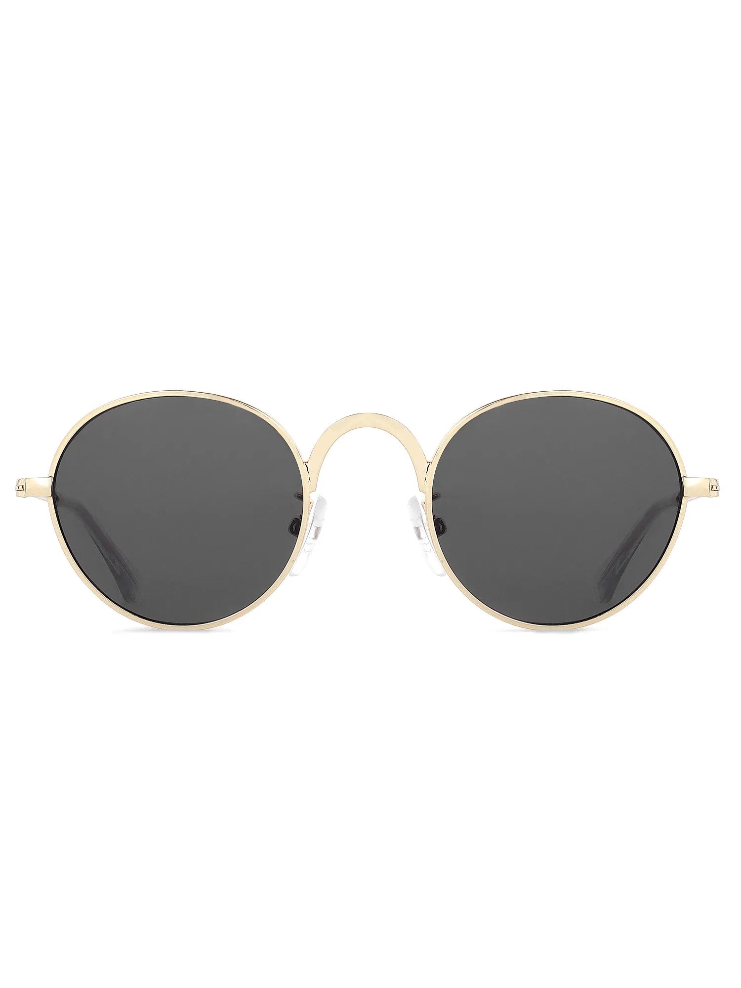 Nylora | Grey Small Full Rim Round Sunglasses for Kids [UV-protected]