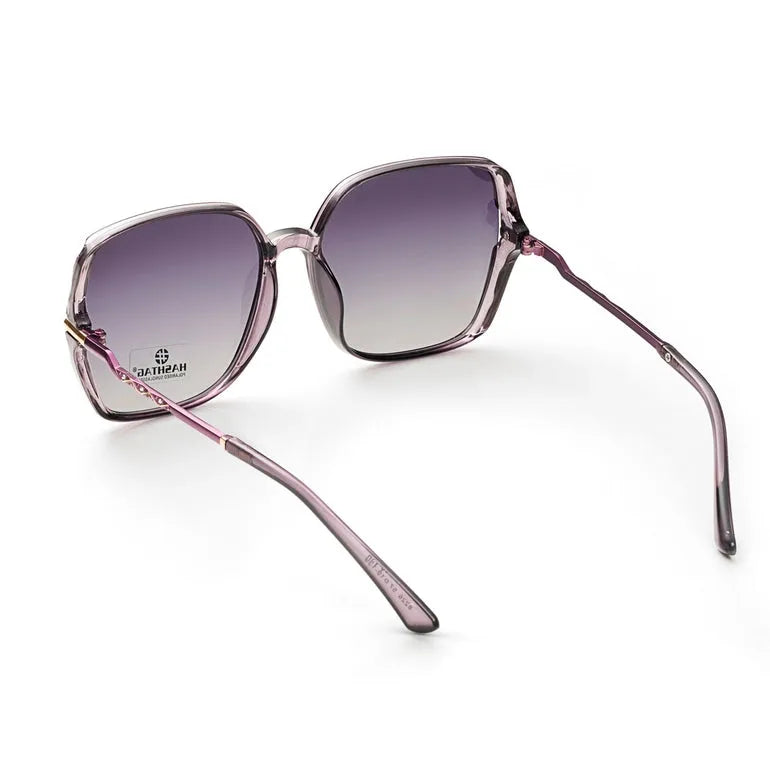 Driftis | Dark Purple Large Full Rim Heptagonal Sunglasses for Women [Polarized]
