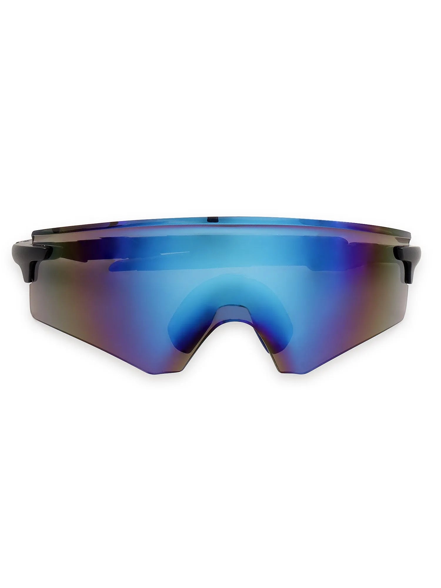 Drakion | Black Medium Rim Less Shield Sports Glasses for Men & Women [UV-protected]
