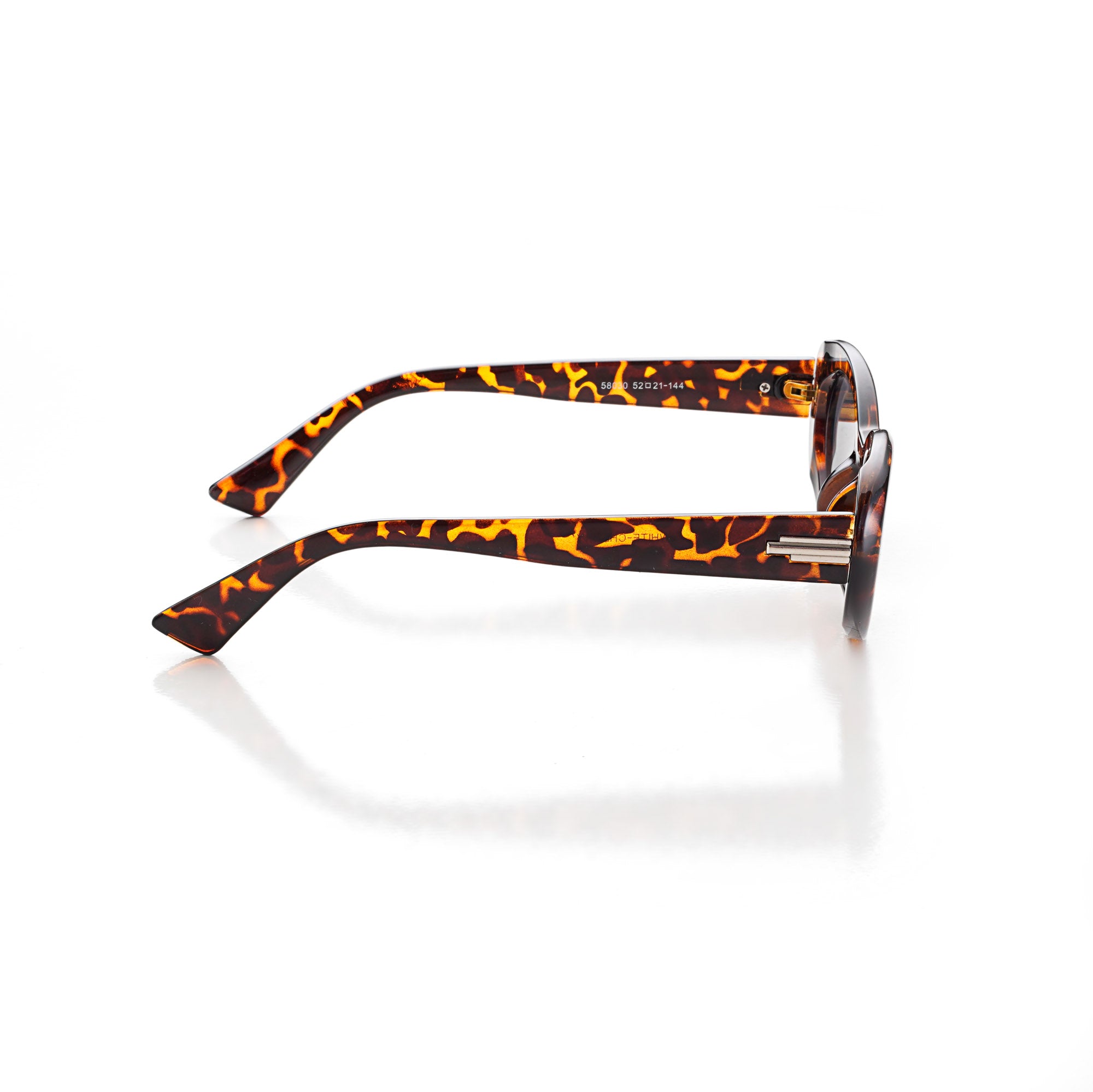 Thunderx | Tiger-Black/Brown Medium Full Rim Oval Sunglasses for Women [UV-protected]