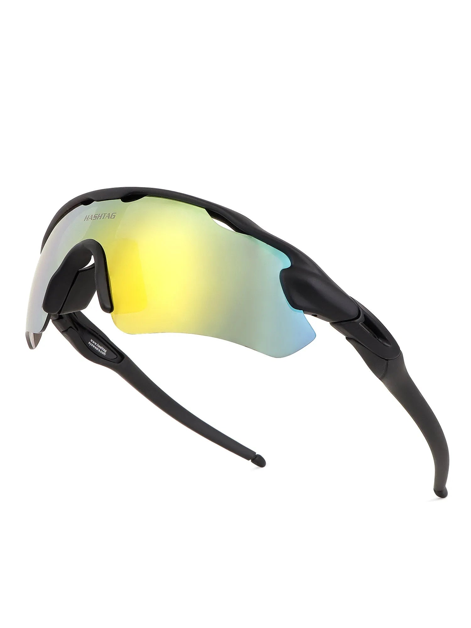 Chronos | Grey Medium Half Rim Shield Sports for Men & Women [UV-protected]
