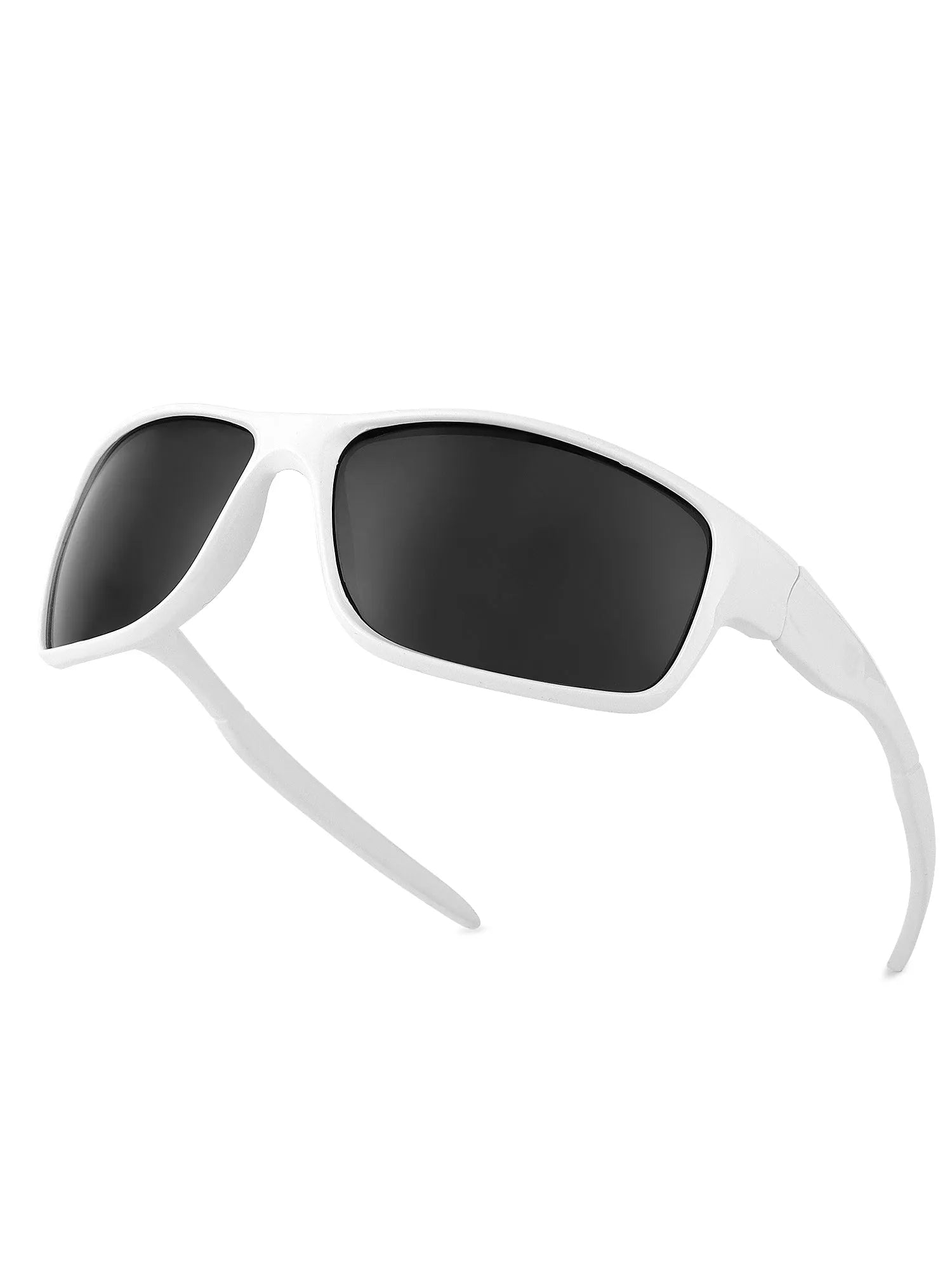 Blazara | White Medium Full Rim Sports Sports for Men & Women [UV-protected]