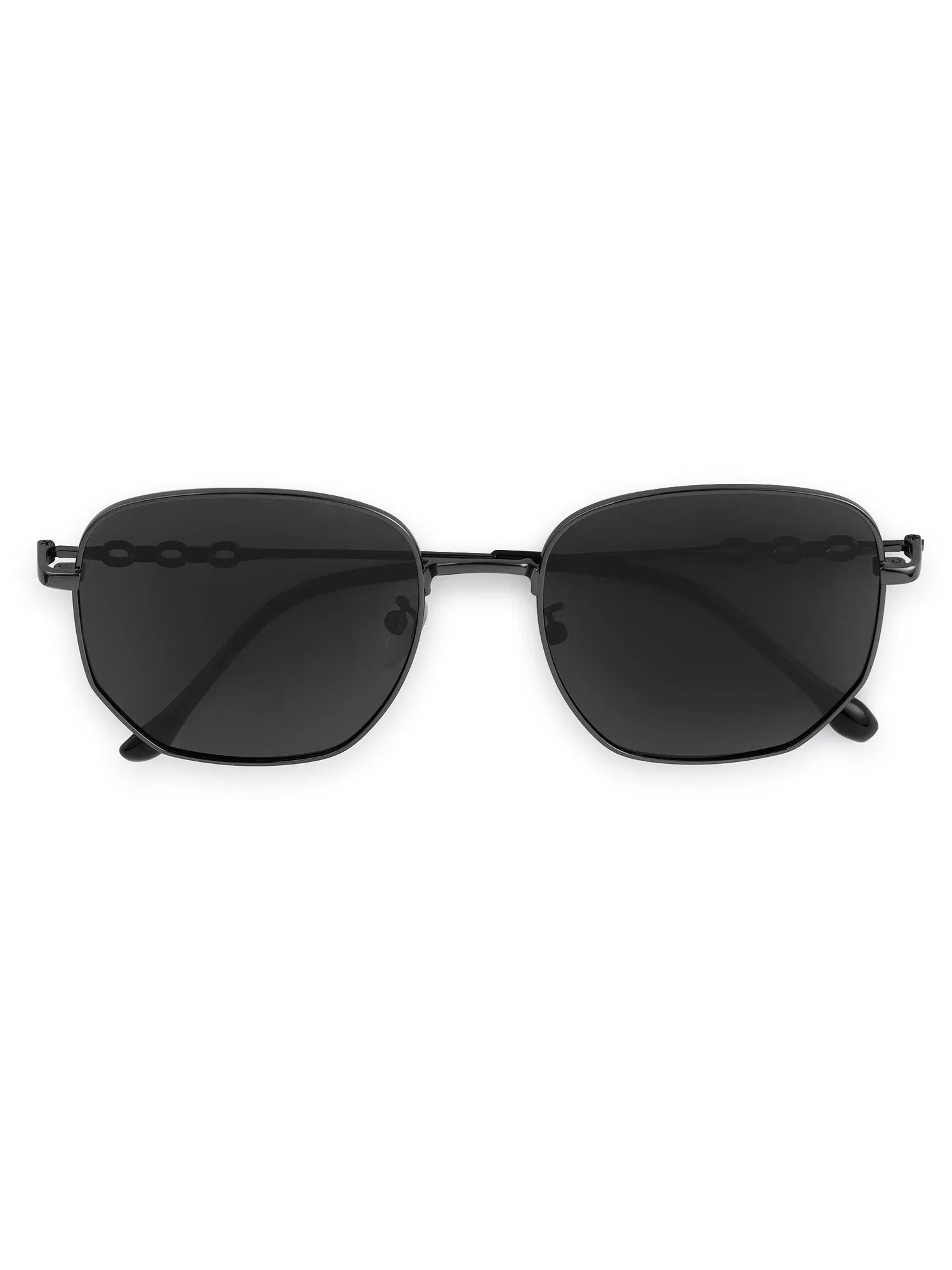 Solarion | Grey Large Full Rim Square Sunglasses for Men & Women [Polarized]