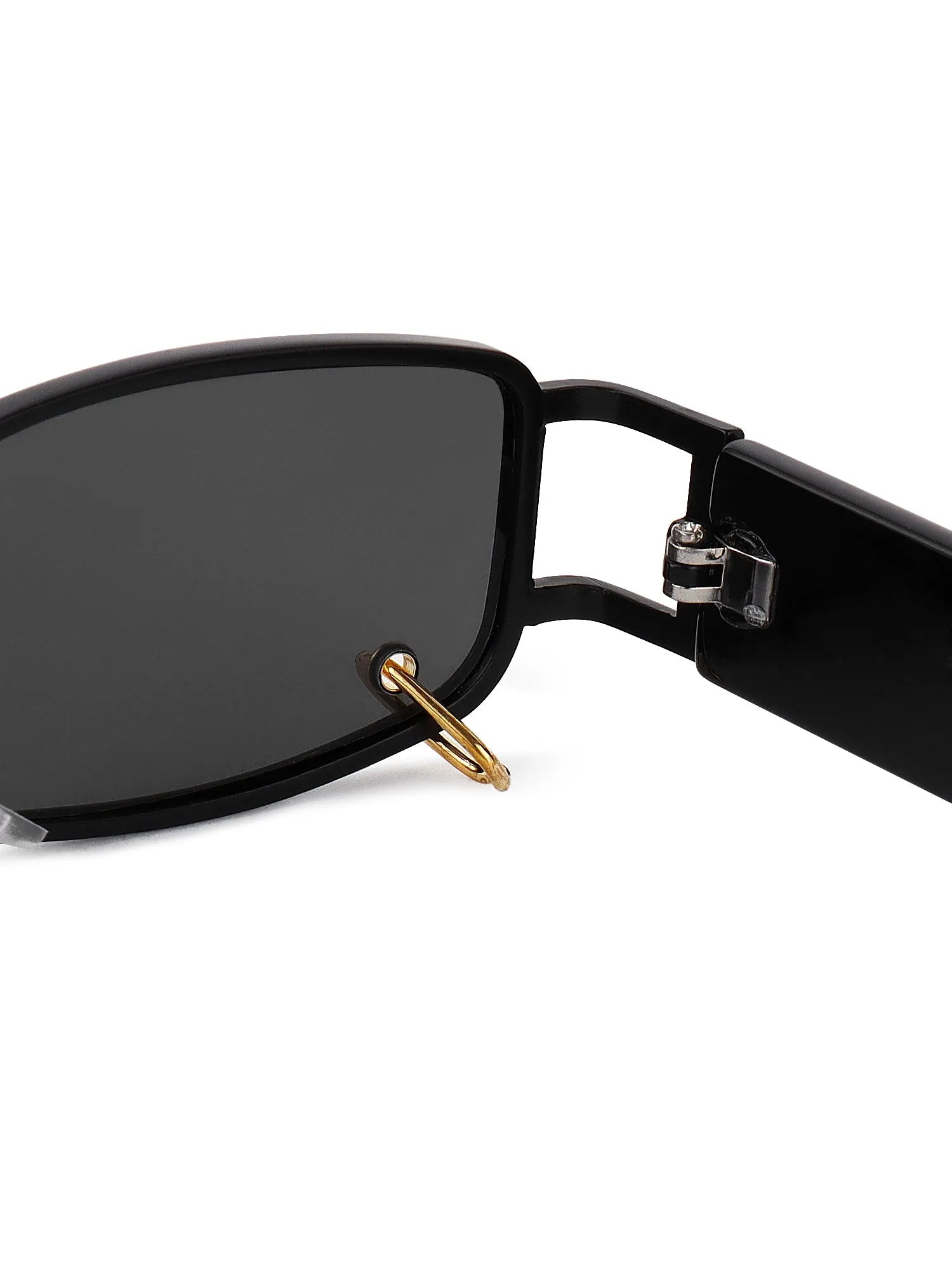 Darion | Black Small Full Rim Rectangle Sunglasses for Women [UV-protected]