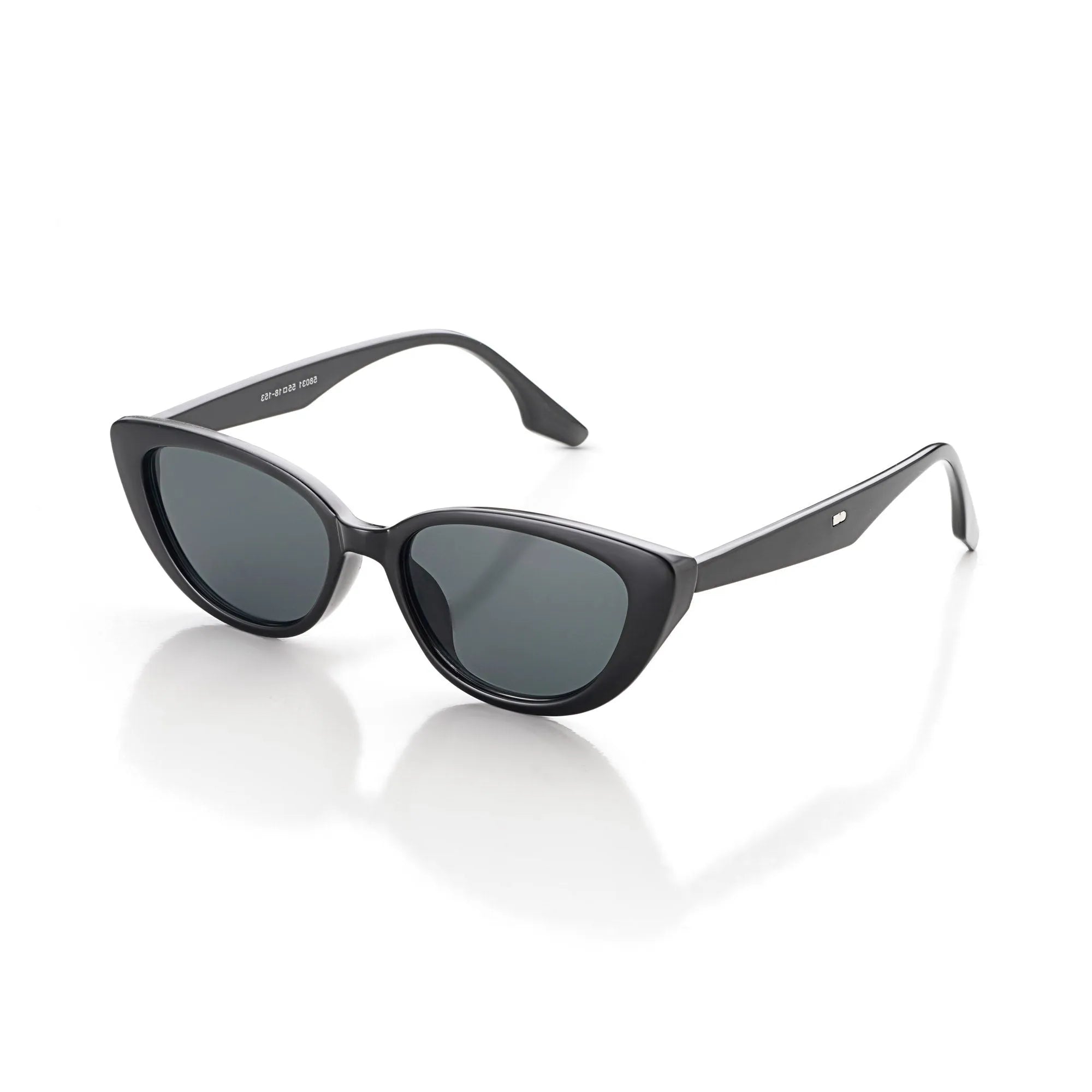 Ultravox | Transparent-Black Medium Full Rim Cat-Eye Sunglasses for Women [UV-protected] HASHTAG X WHITECHERRY