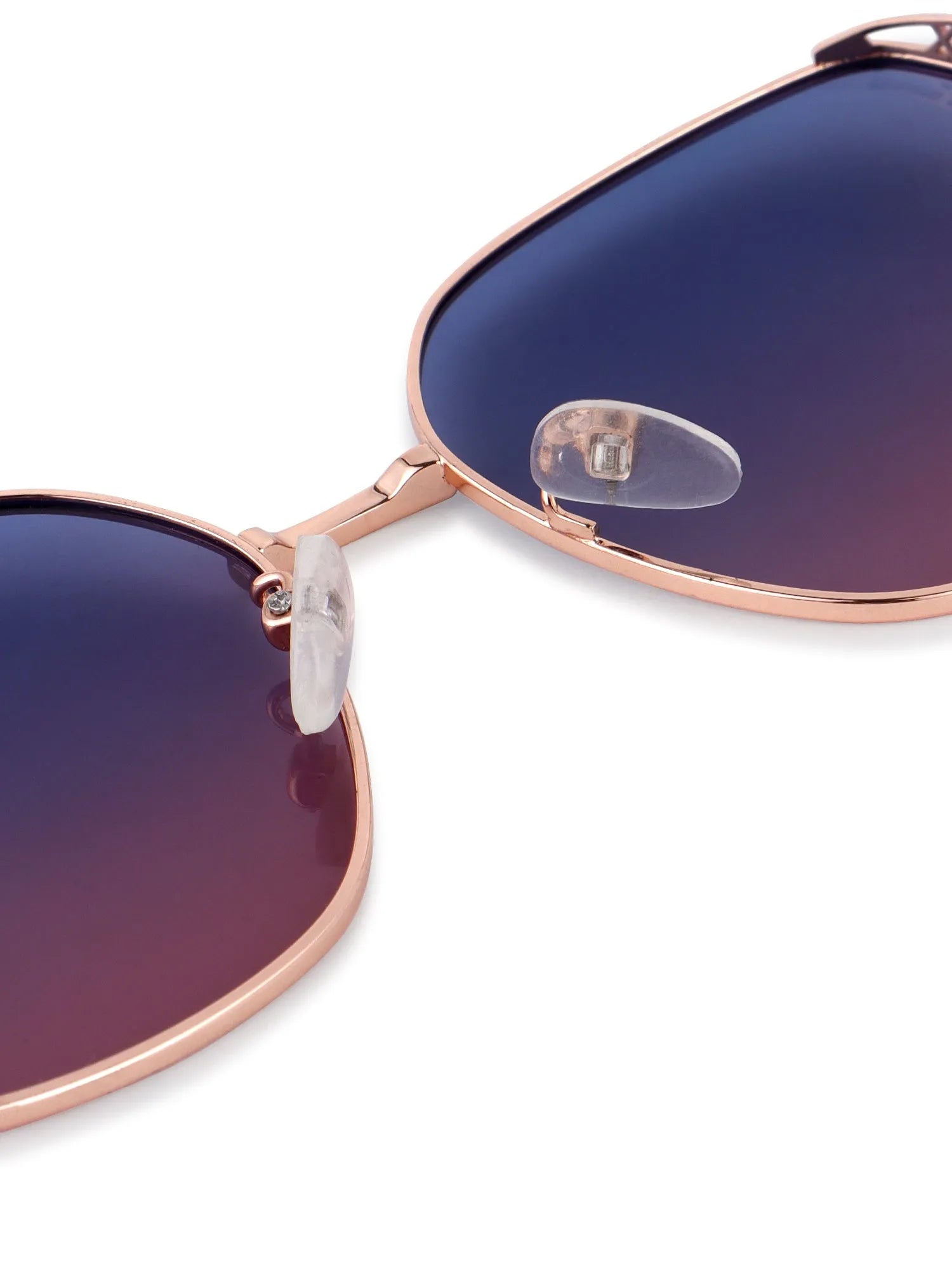 Nixion | Pink & Golden Large Full Rim Square Sunglasses for Women [Polarized]