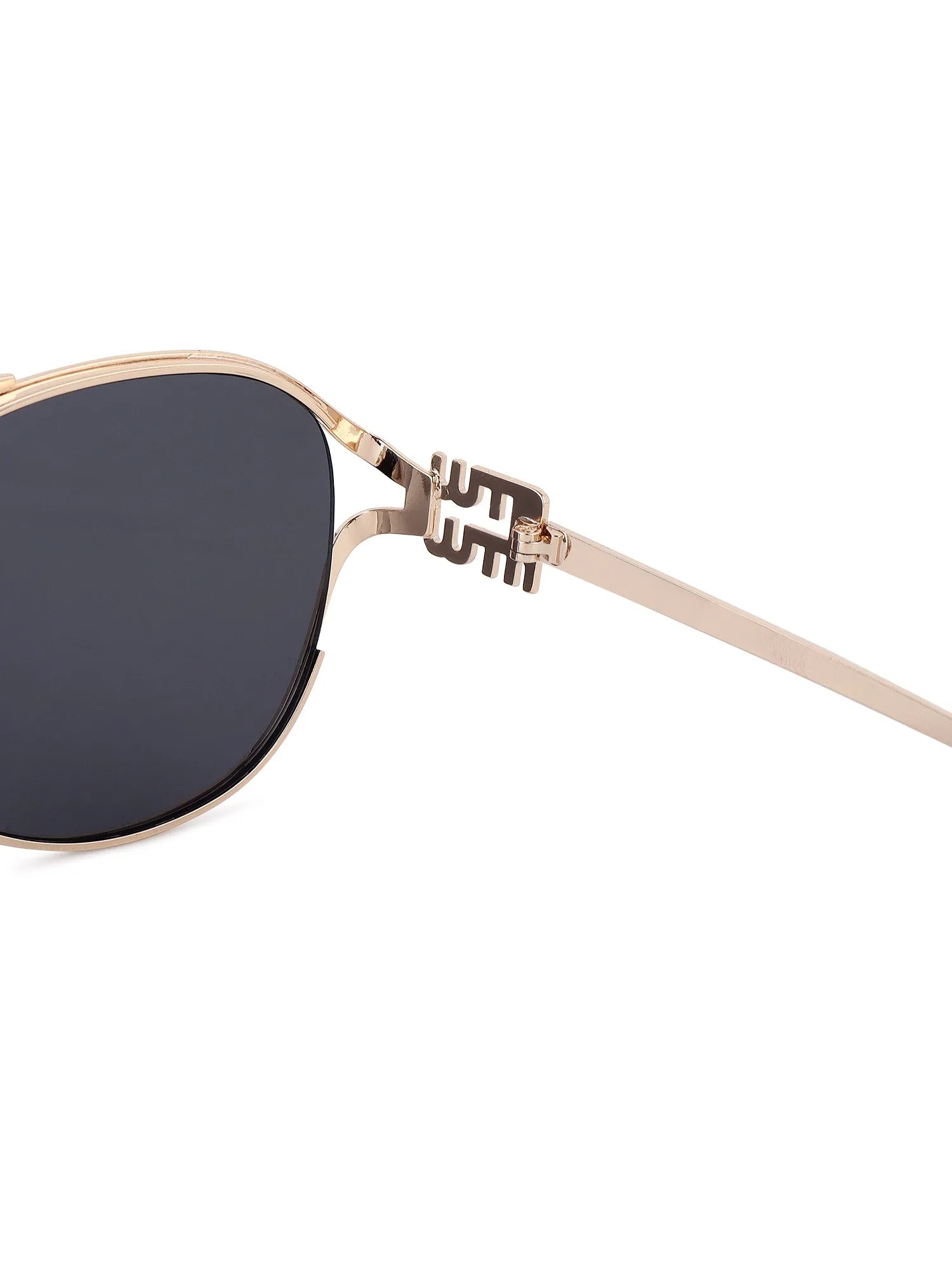 Glacior | Grey Large Full Rim Oval Sunglasses for Women [UV-protected]