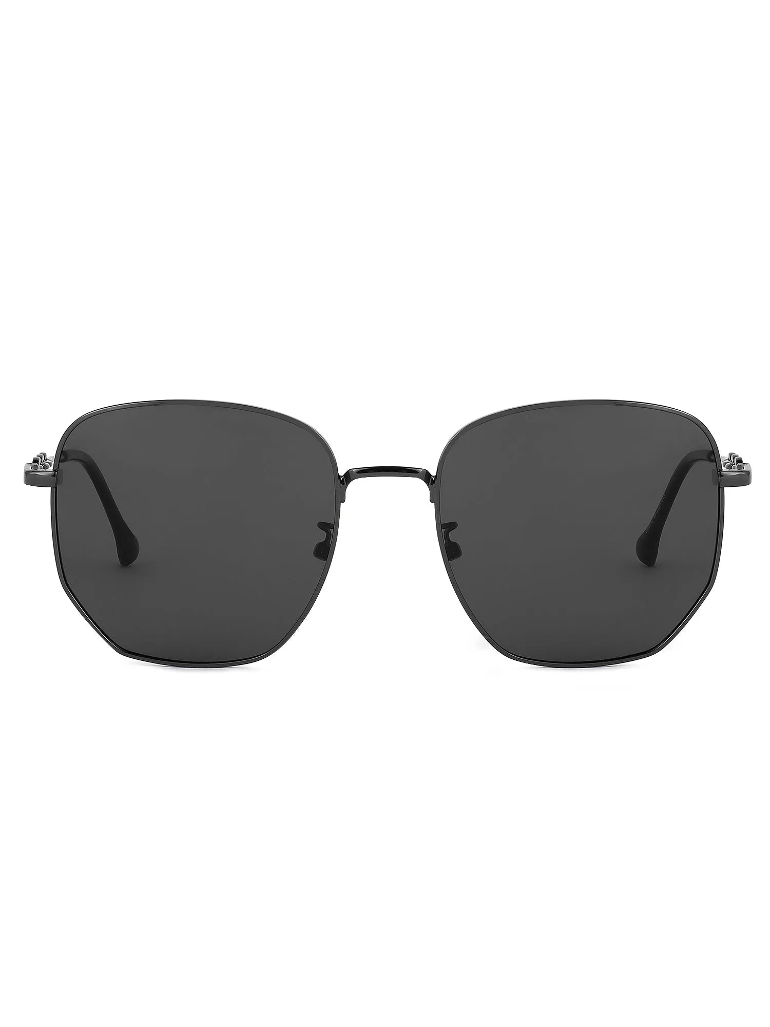 Solarion | Grey Large Full Rim Square Sunglasses for Men & Women [Polarized]