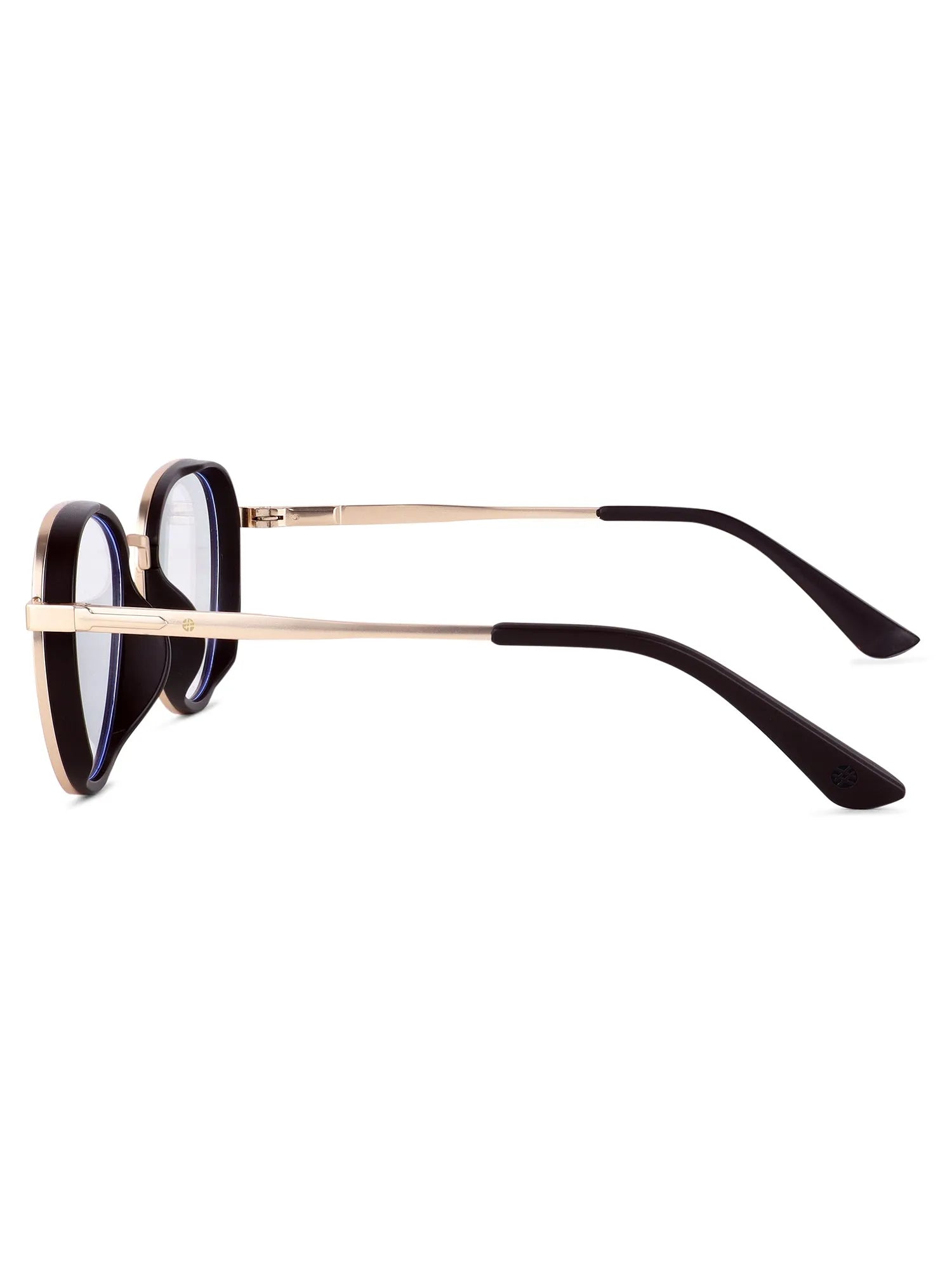 Caelium | Golden & Brown Large Full Rim Aviator Clip-on for Men & Women [UV-protected]