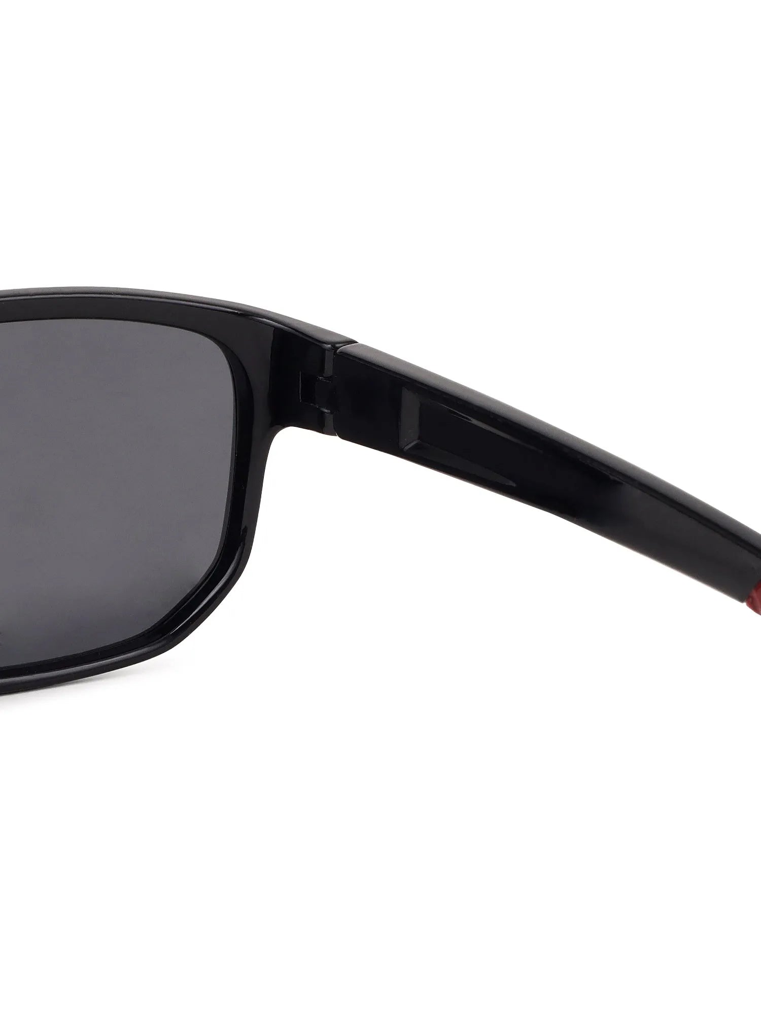 Ionium | Black Large Full Rim Rectangle Sunglasses for Men [Polarized]