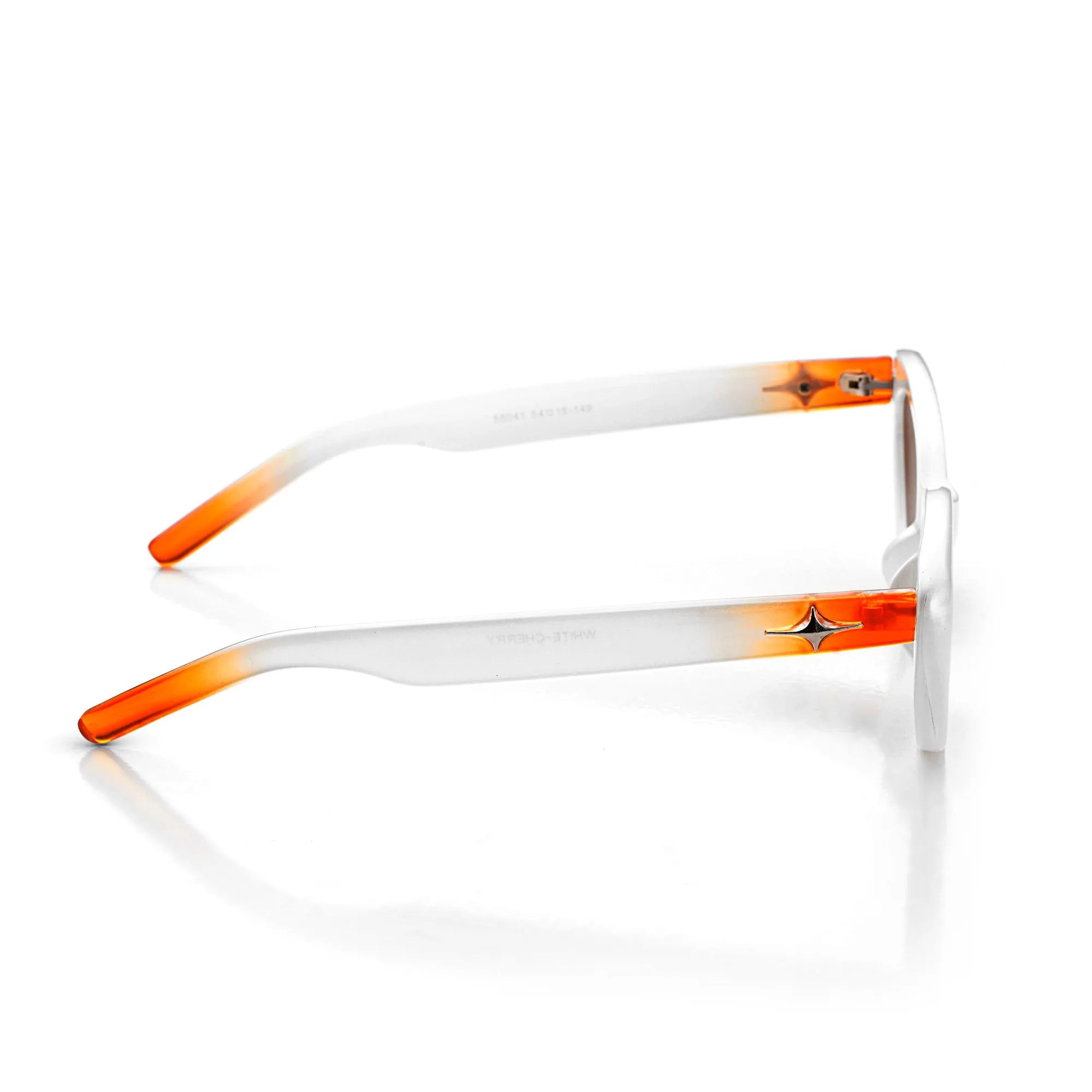 Syra | Transparent-White Medium Full Rim Cat-Eye Sunglasses for Women [UV-protected] HASHTAG X WHITECHERRY