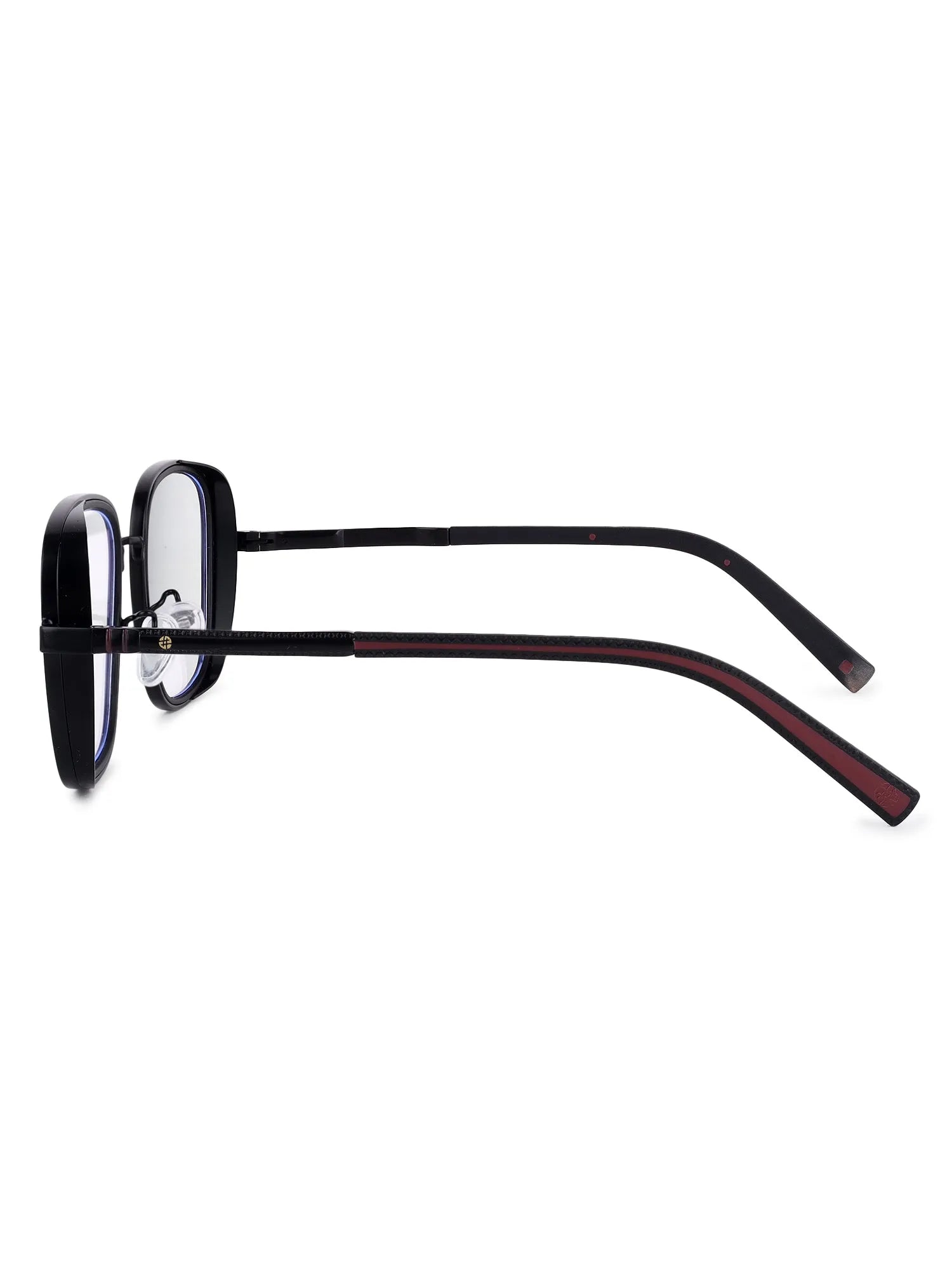 Cyronis | Black Large Full Rim Square Clip-on for Men & Women [UV-protected]