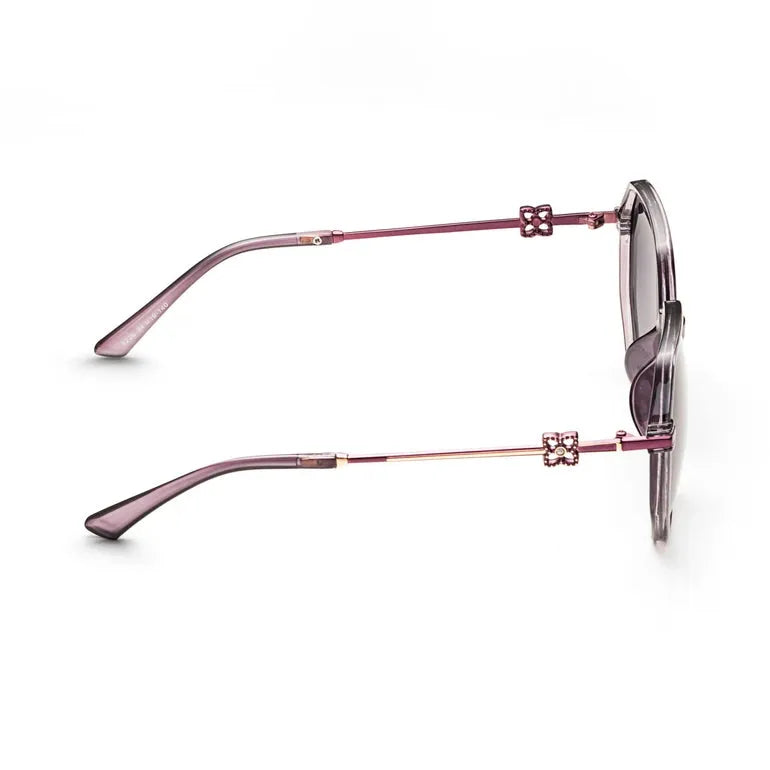 Fyreon | Purple Large Full Rim Hexagonal Sunglasses for Women [Polarized]