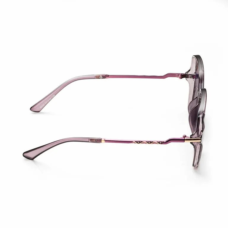 Driftis | Dark Purple Large Full Rim Heptagonal Sunglasses for Women [Polarized]