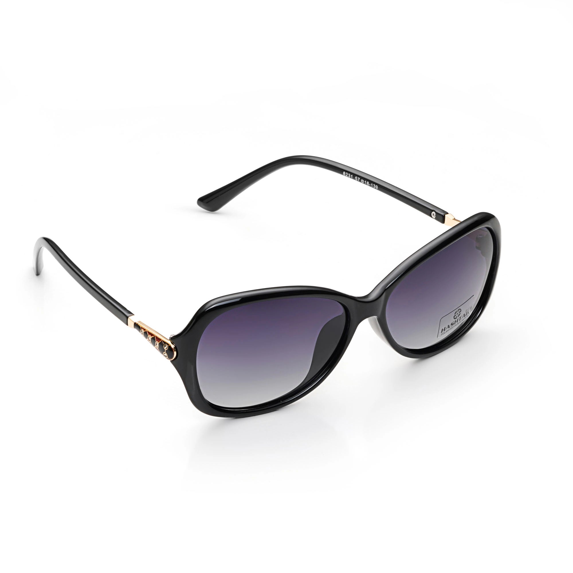 Hashtag Exclusive Butterfly Sunglasses for Women - 8231-Black