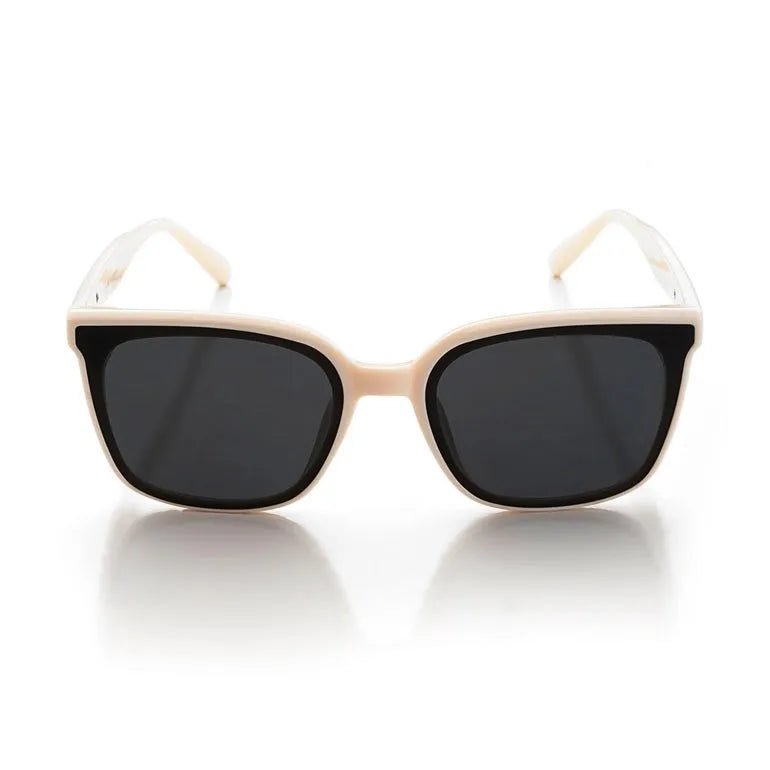 Lumor | Off -White Medium Full Rim Square Sunglasses for Women [UV-protected]