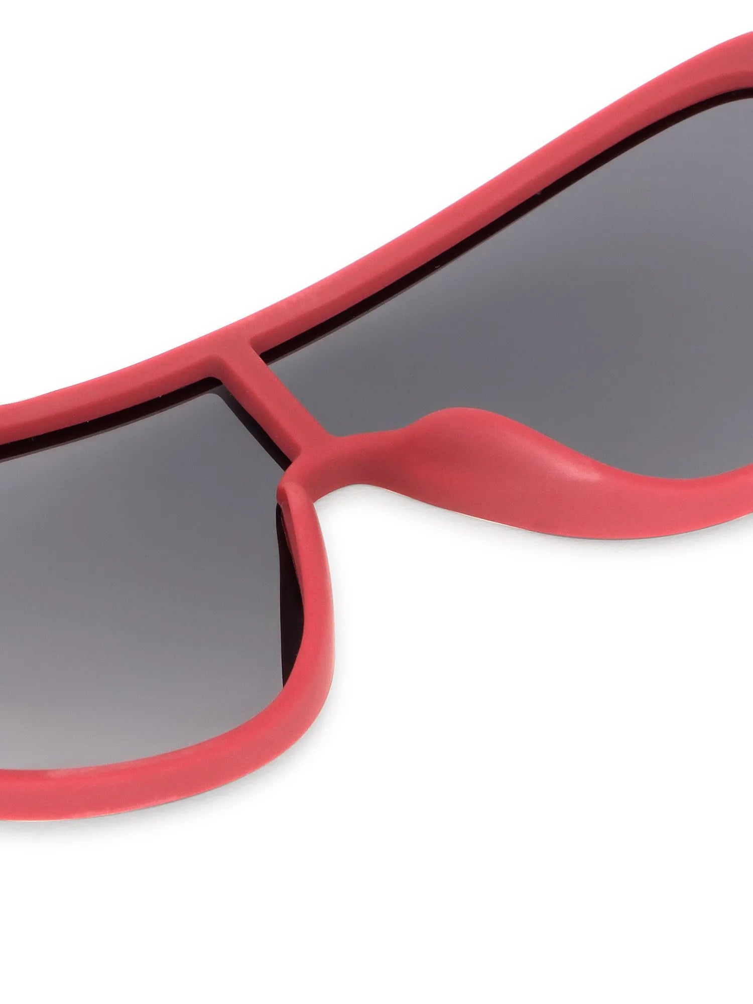 Quasor | Red Extra-Large Full Rim Shield Sports for Men & Women [Polarized]